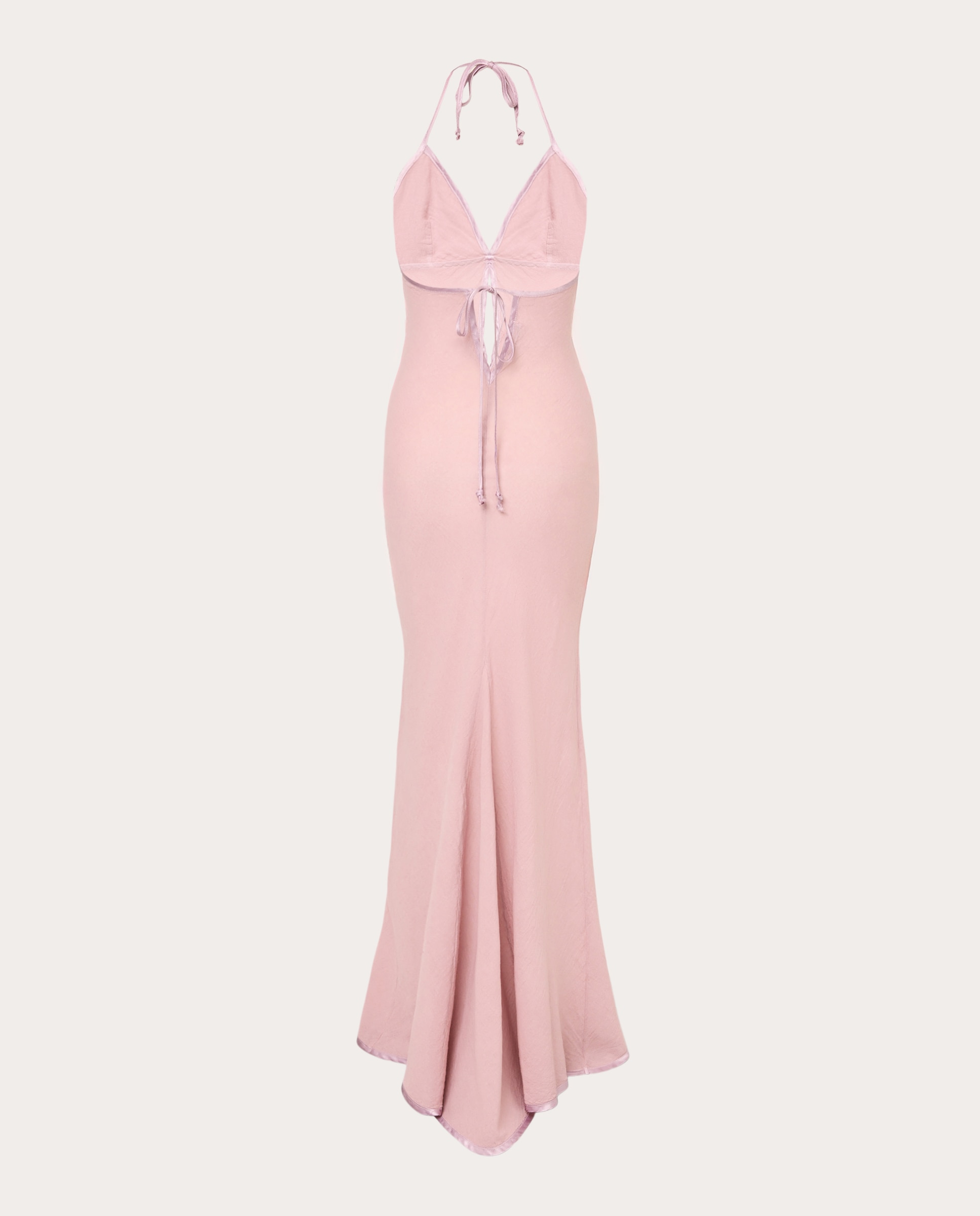 Vestido comprido Rosa-2
