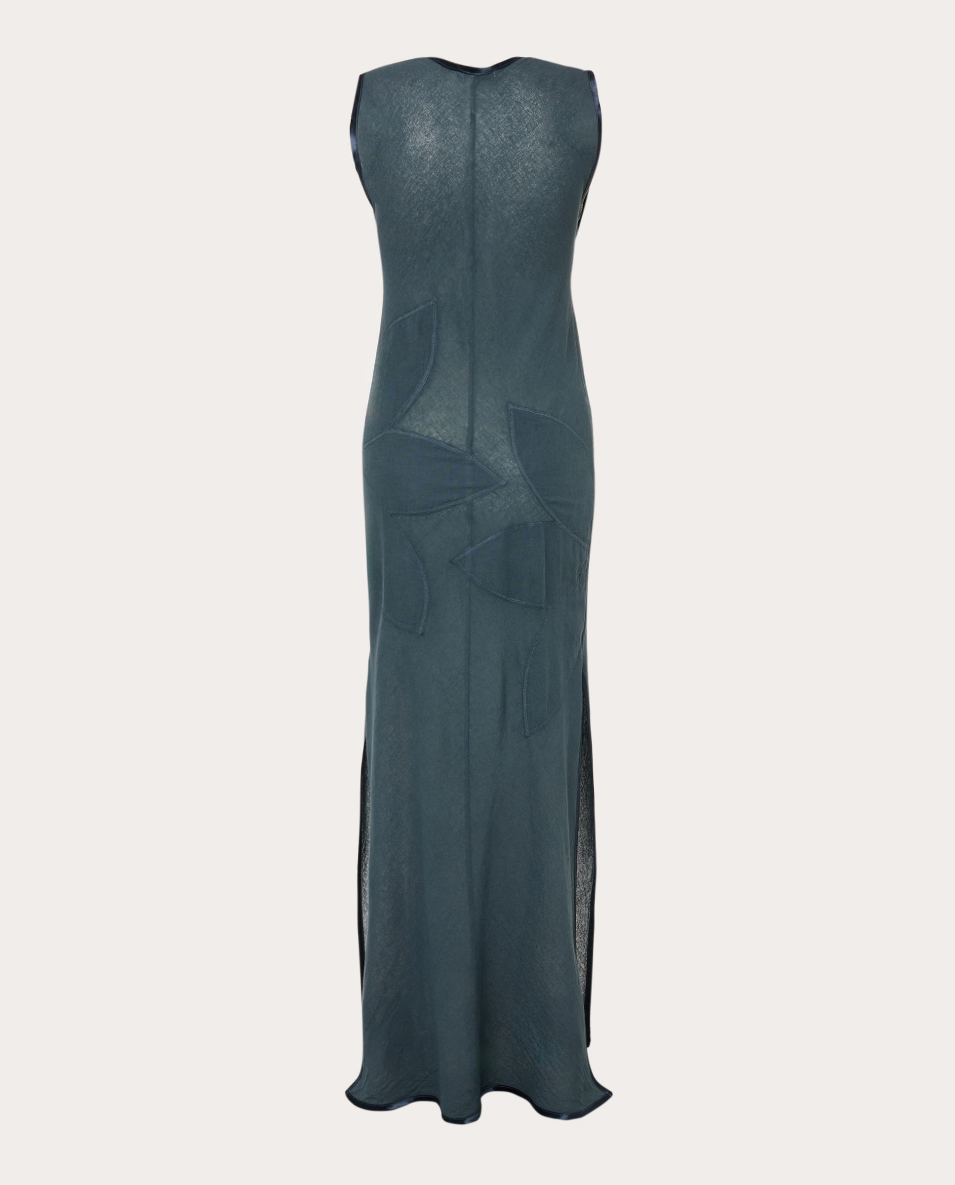 Vestido comprido Azul-acinzentado-2