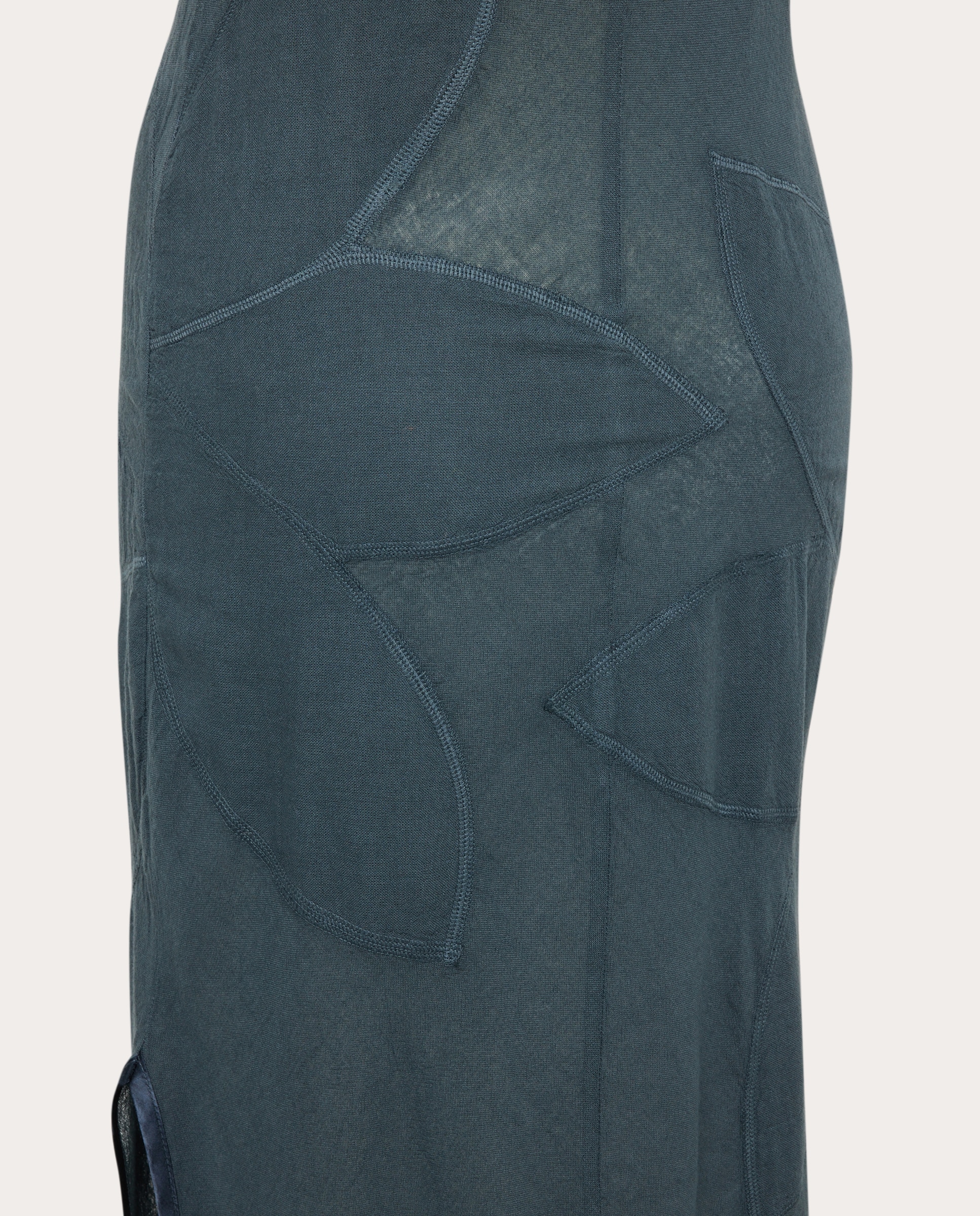 Vestido comprido Azul-acinzentado-4