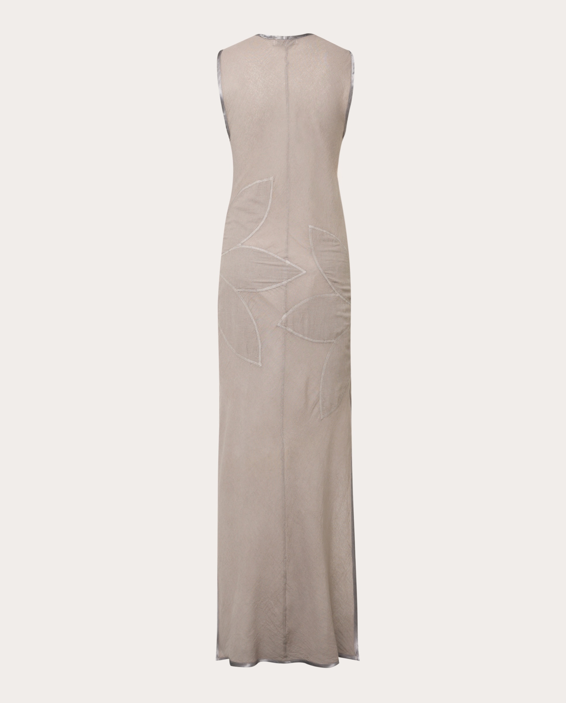 Vestido comprido Taupe-2