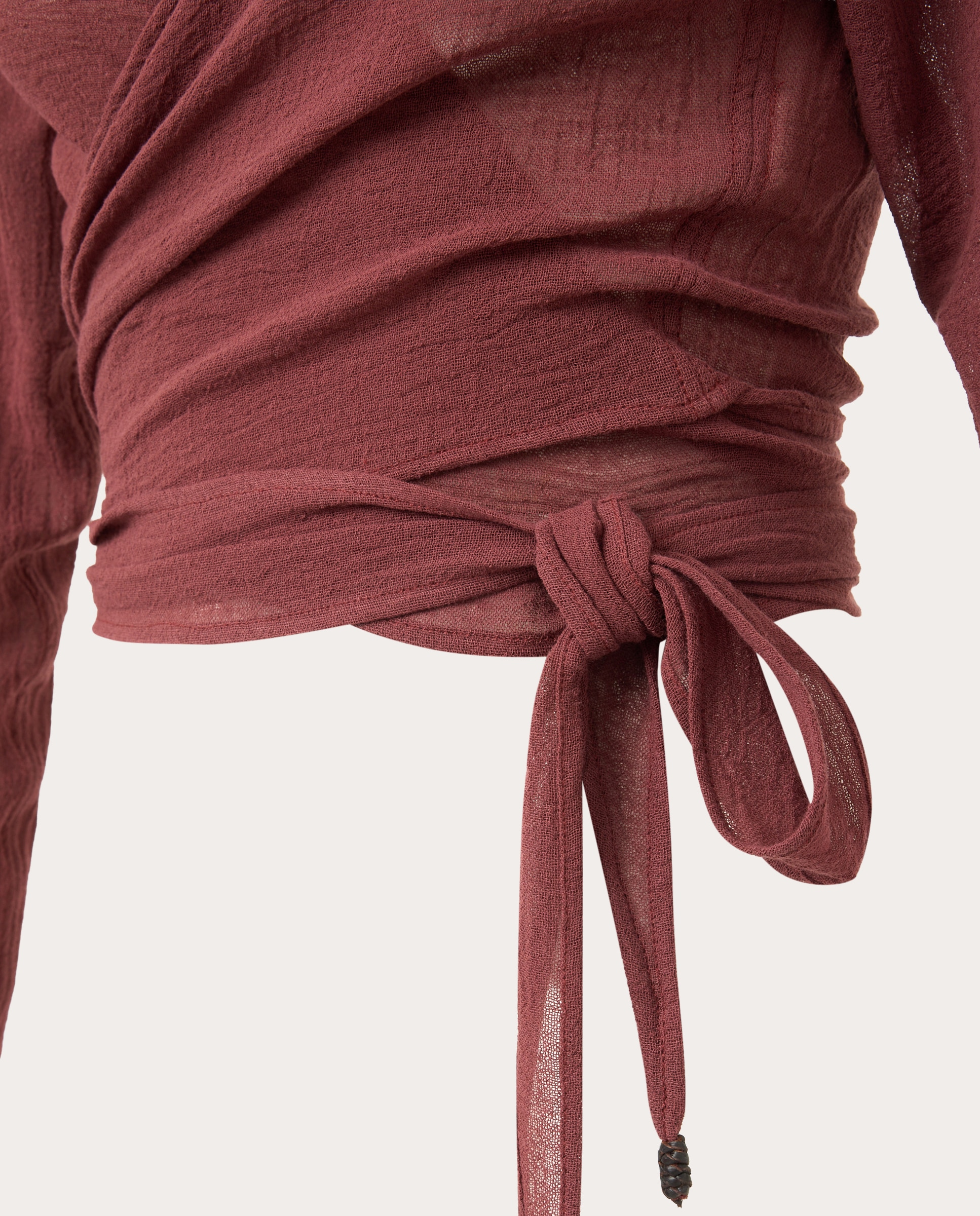 Top Lahun de Algodão Rosa-escuro-4
