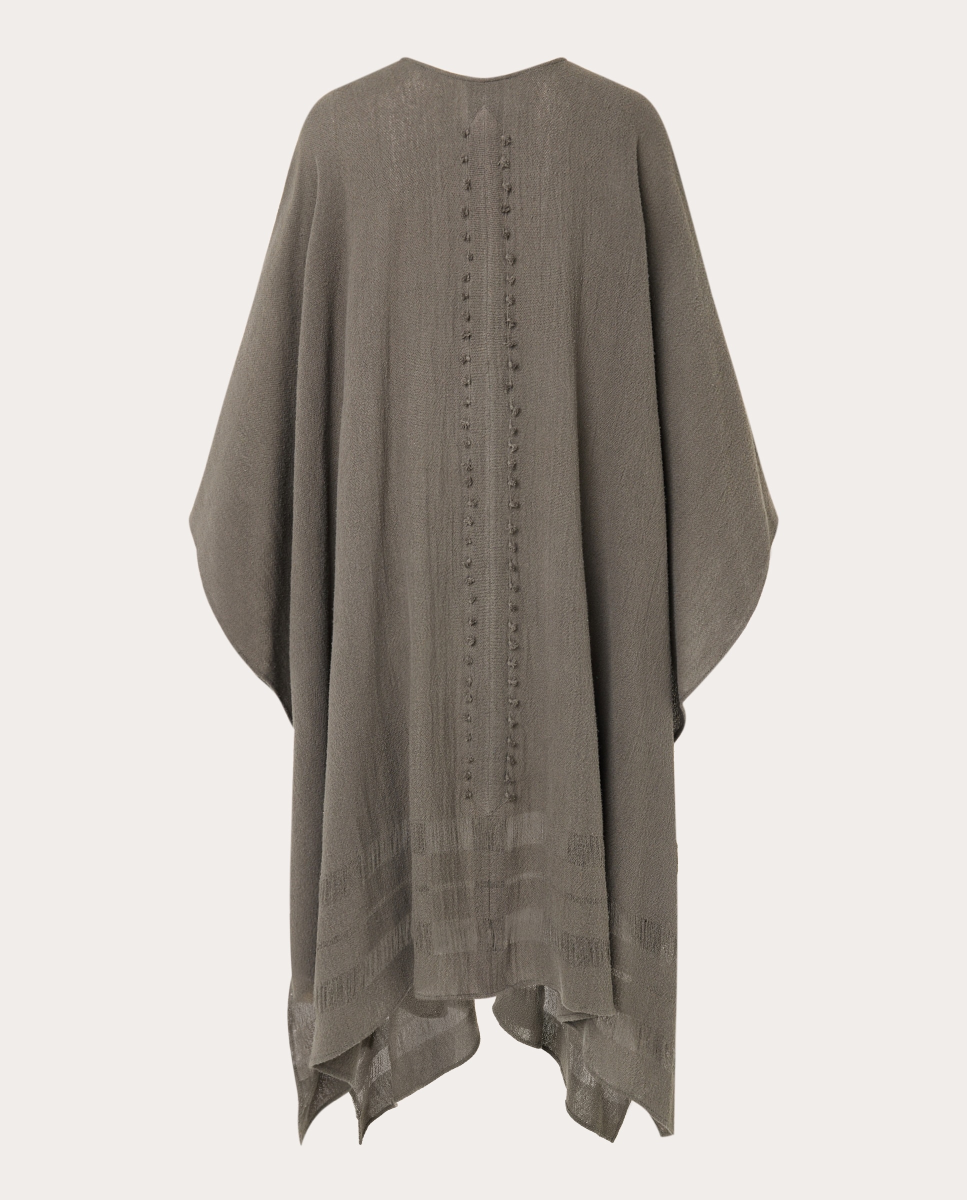 Kimono Ikal de Algodão Cinzento-2