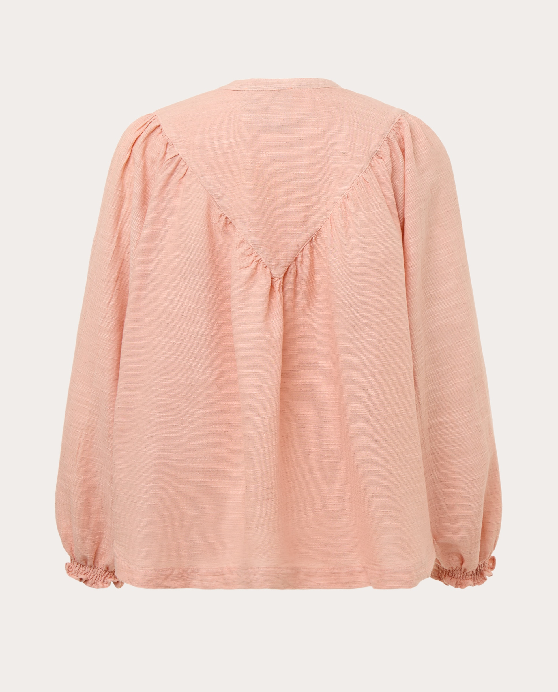 Camisa de algodão Laranja-2