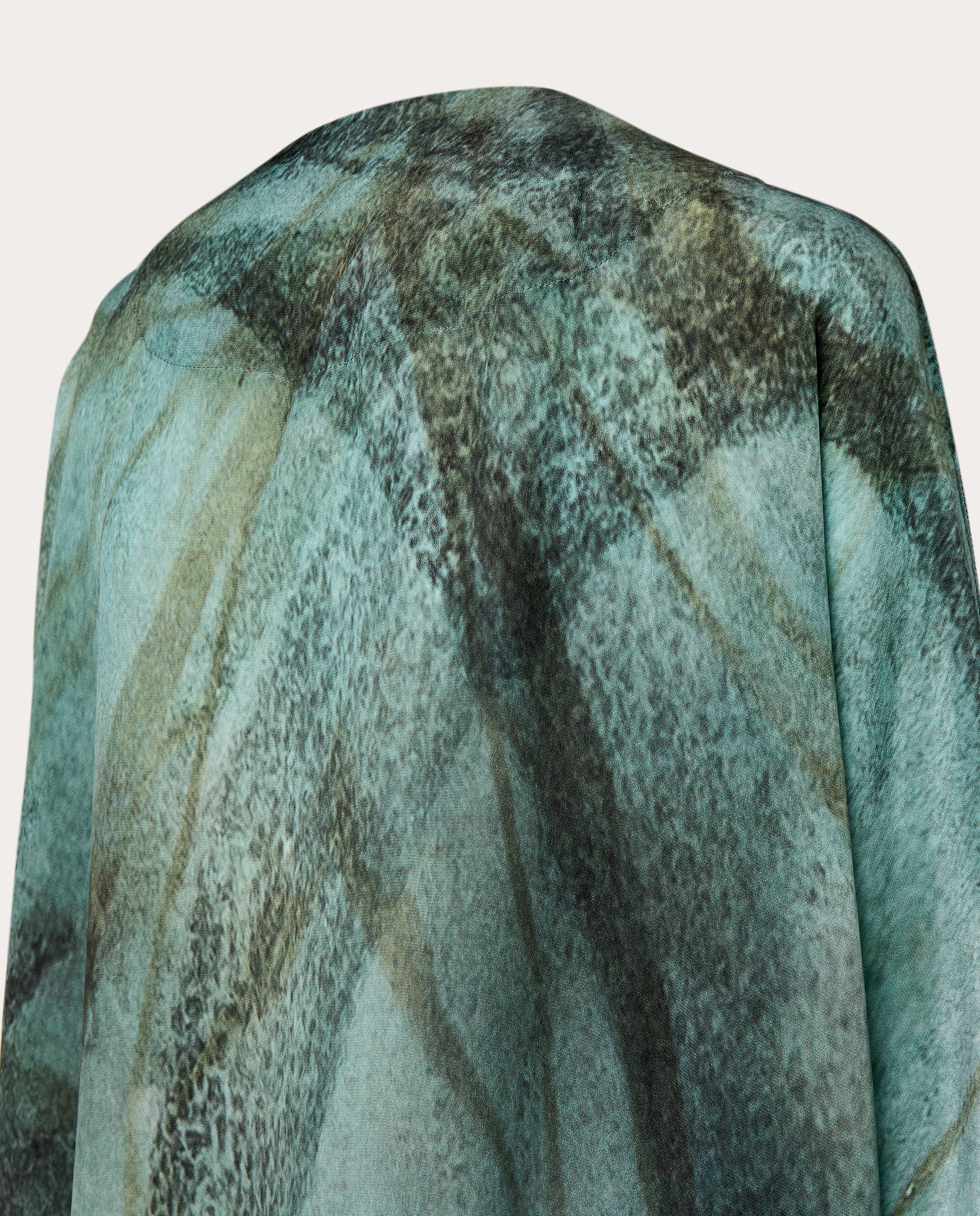 Kaftan Asael de Seda Azul-5