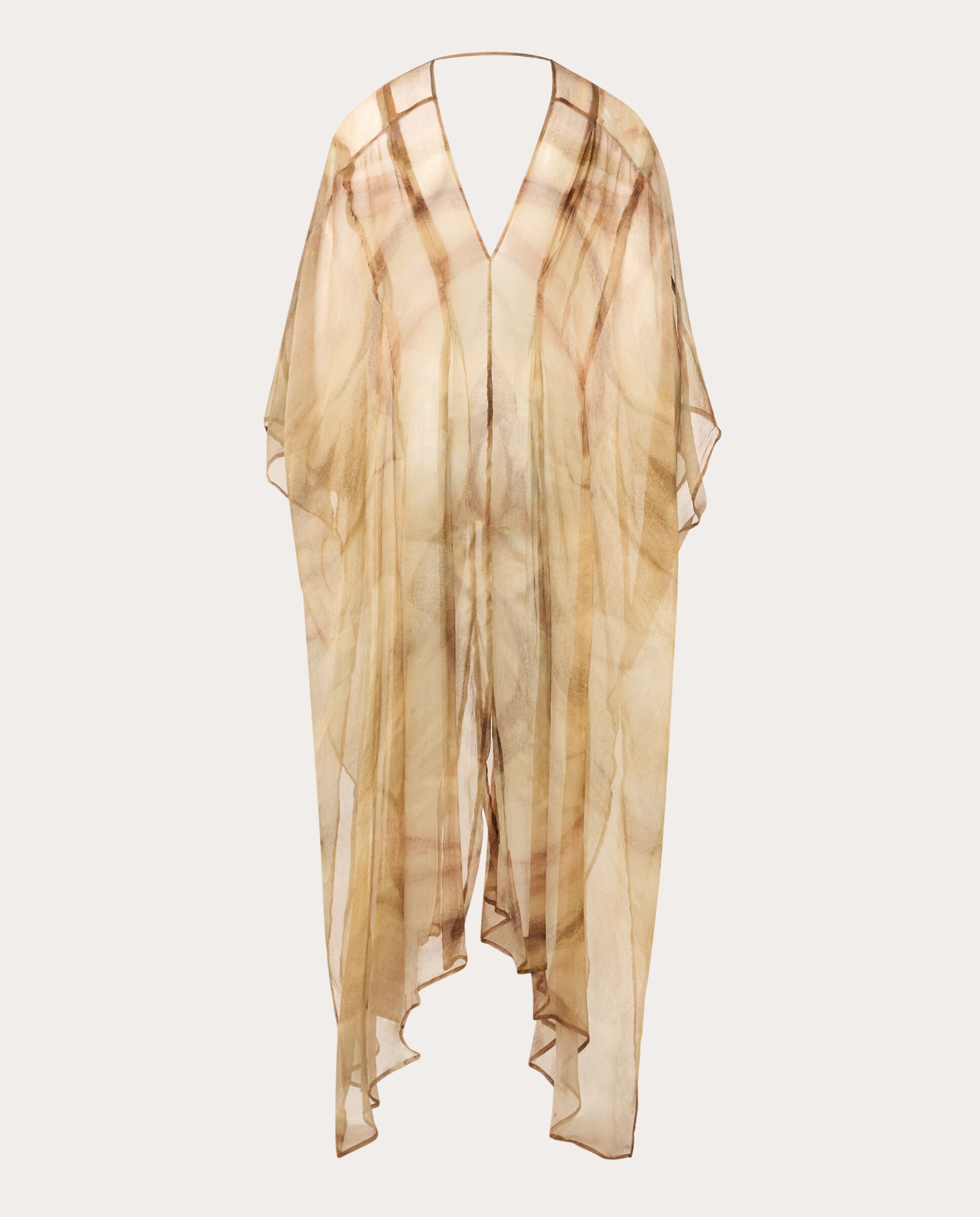 Kaftan Sereia de Seda Bege-2