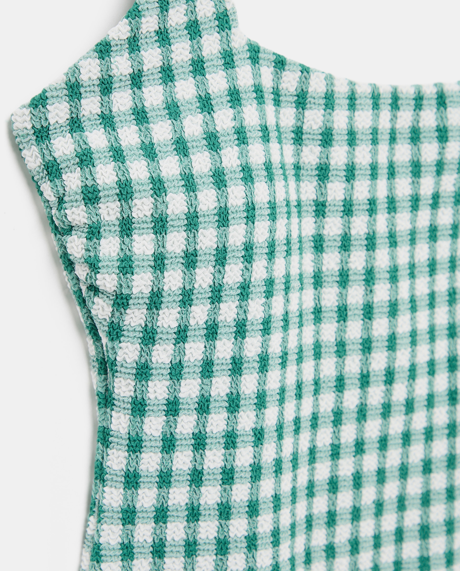 Fato de Banho com Top Vichy Verde-5