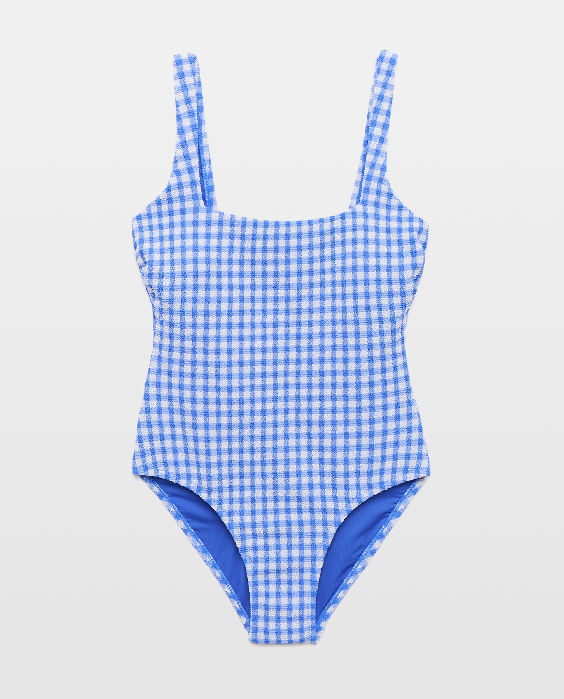 Fato de Banho com Top Vichy Azul-4
