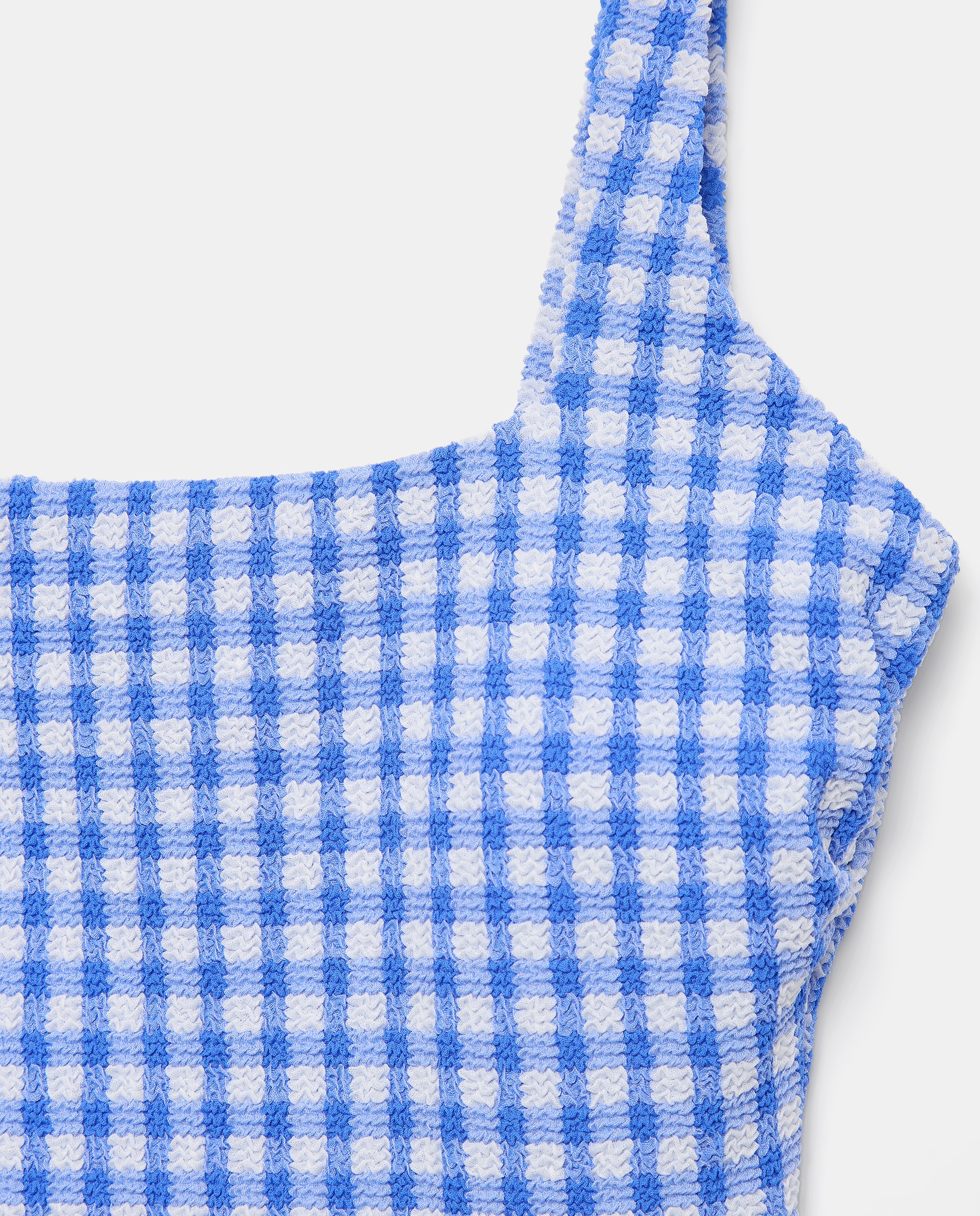 Fato de Banho com Top Vichy Azul-5