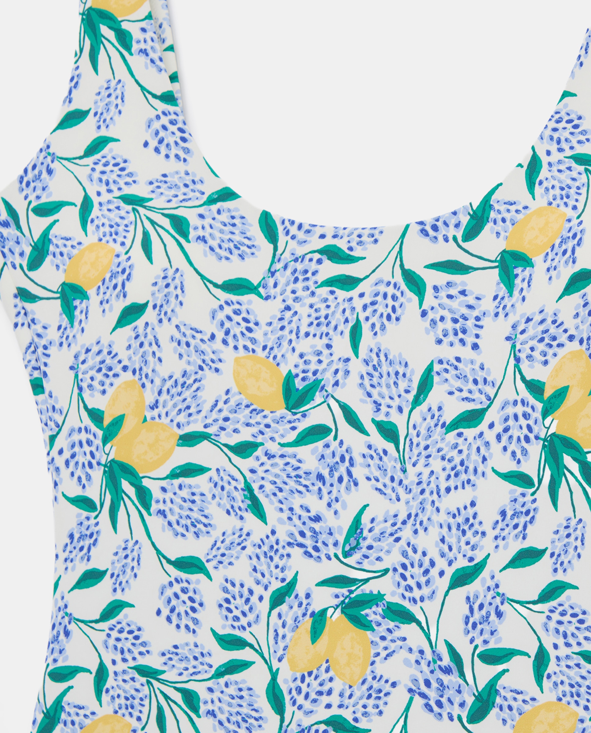 Fato de Banho com Estampado de Limões Branco-5