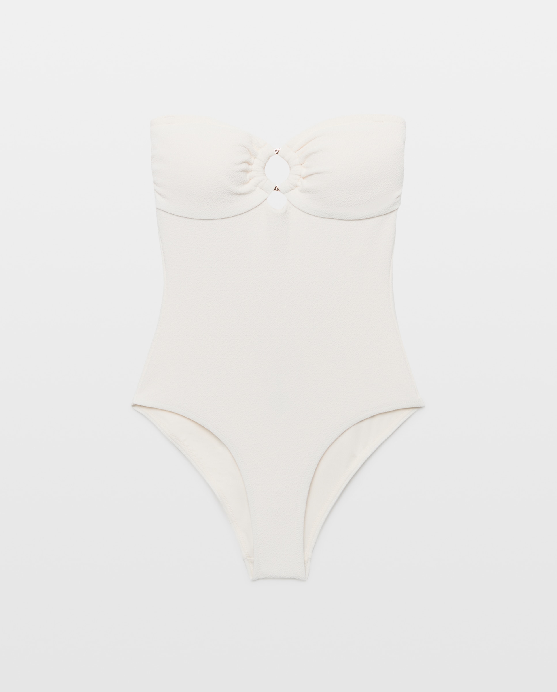 Fato de Banho Bandeau em Crepe 120 Cru-4