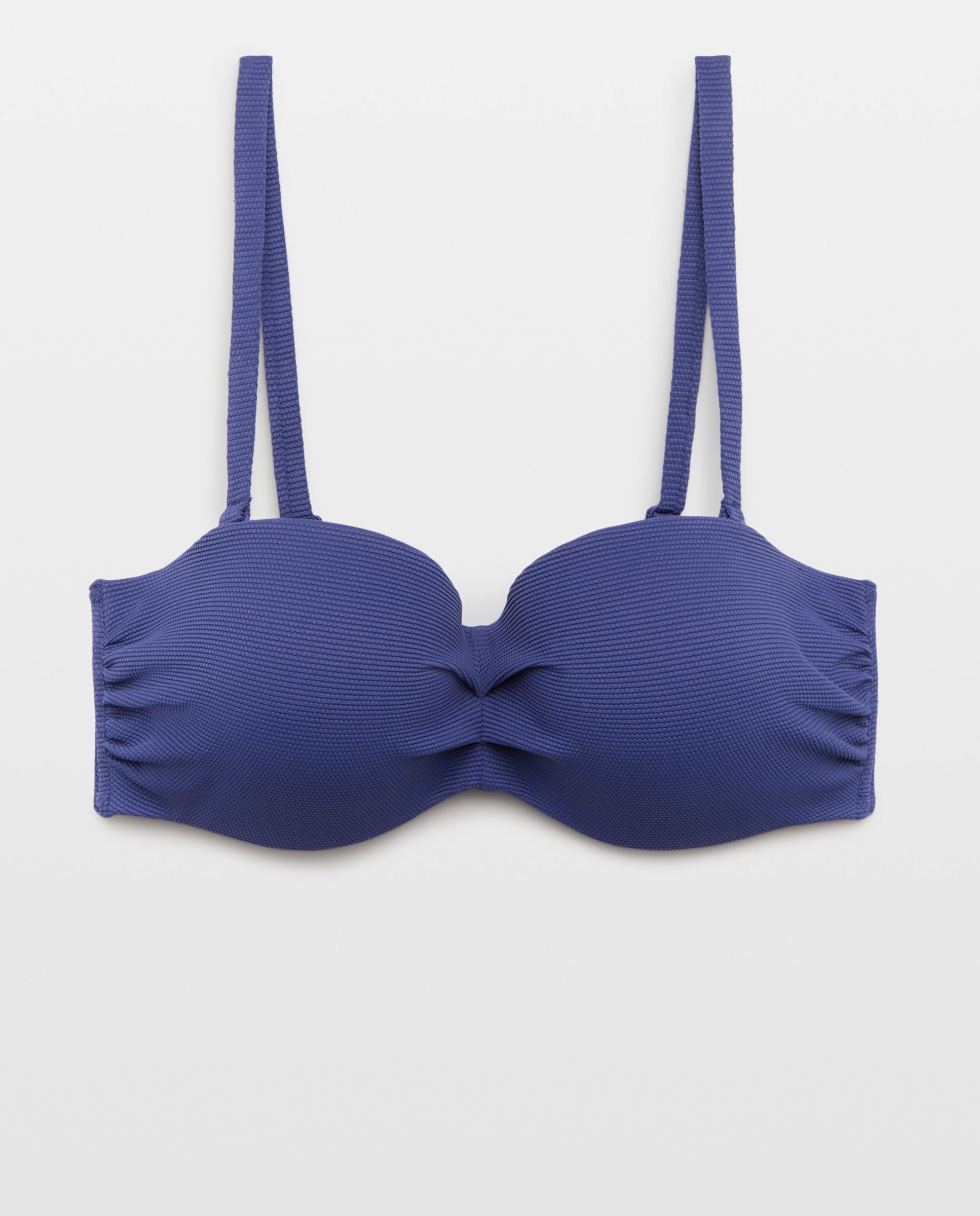Top de Biquíni Bandeau de Copa E 430 Azul Escuro-4