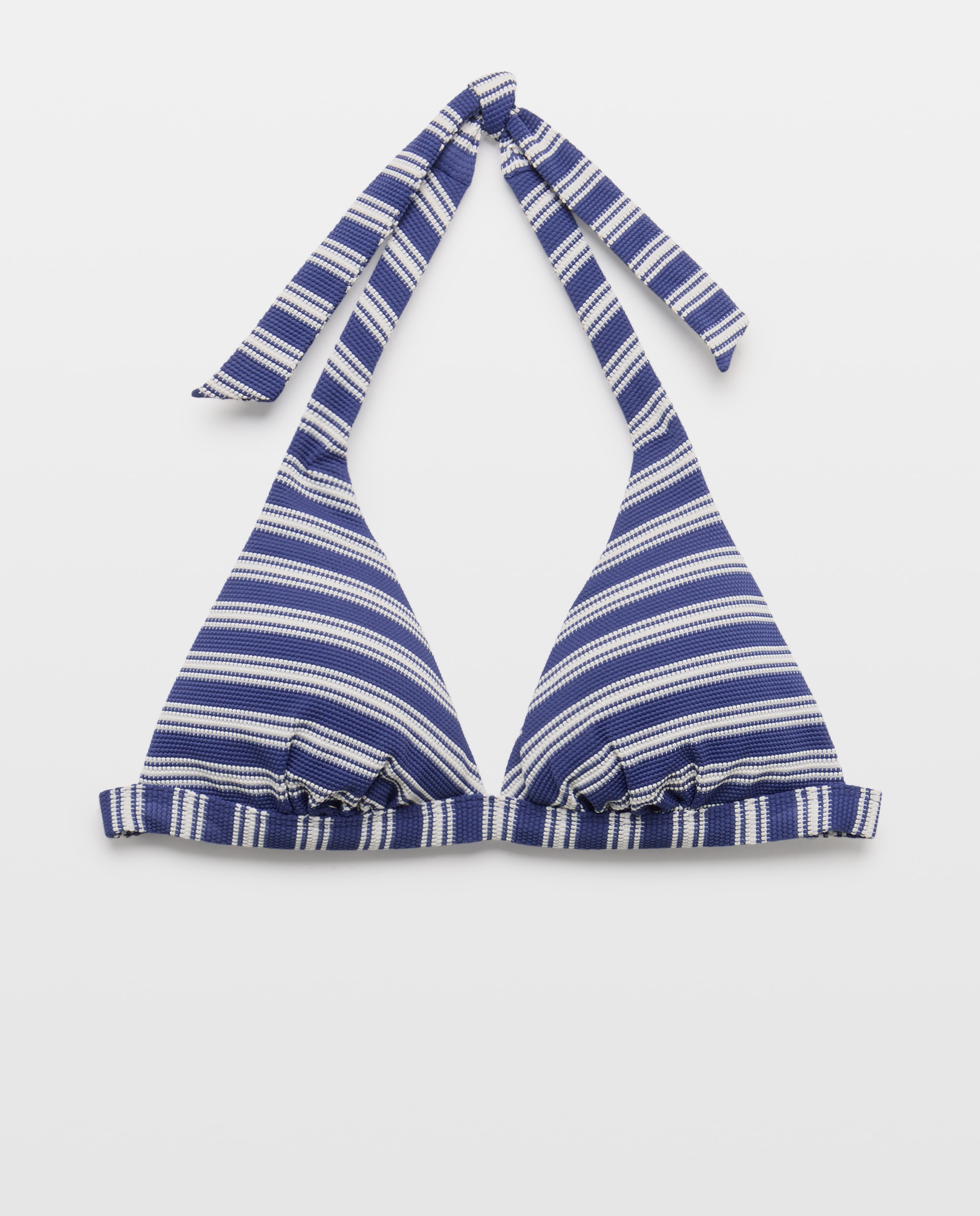 Top de Biquíni Halter Fixo Azul-marinho-4