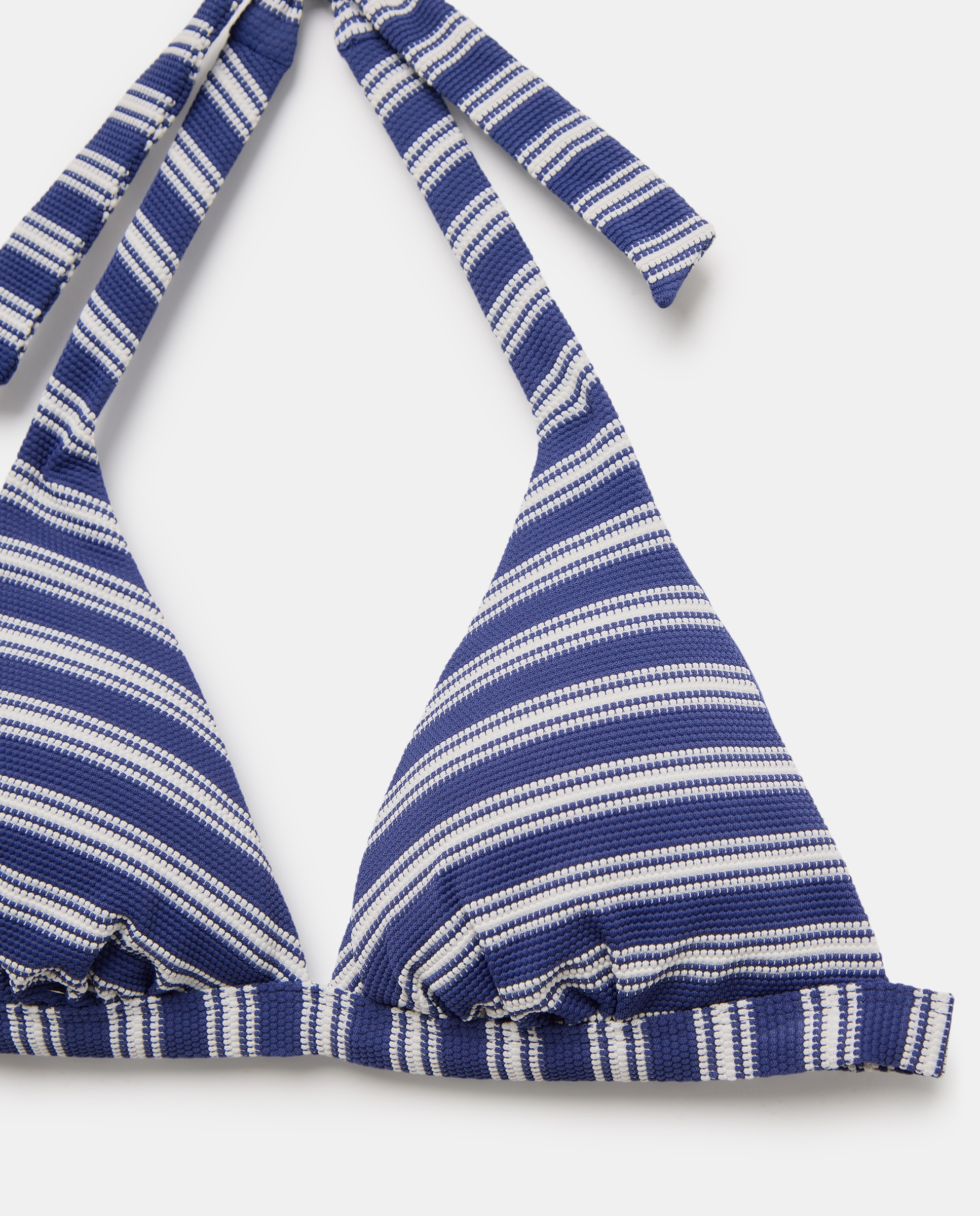 Top de Biquíni Halter Fixo Azul-marinho-5