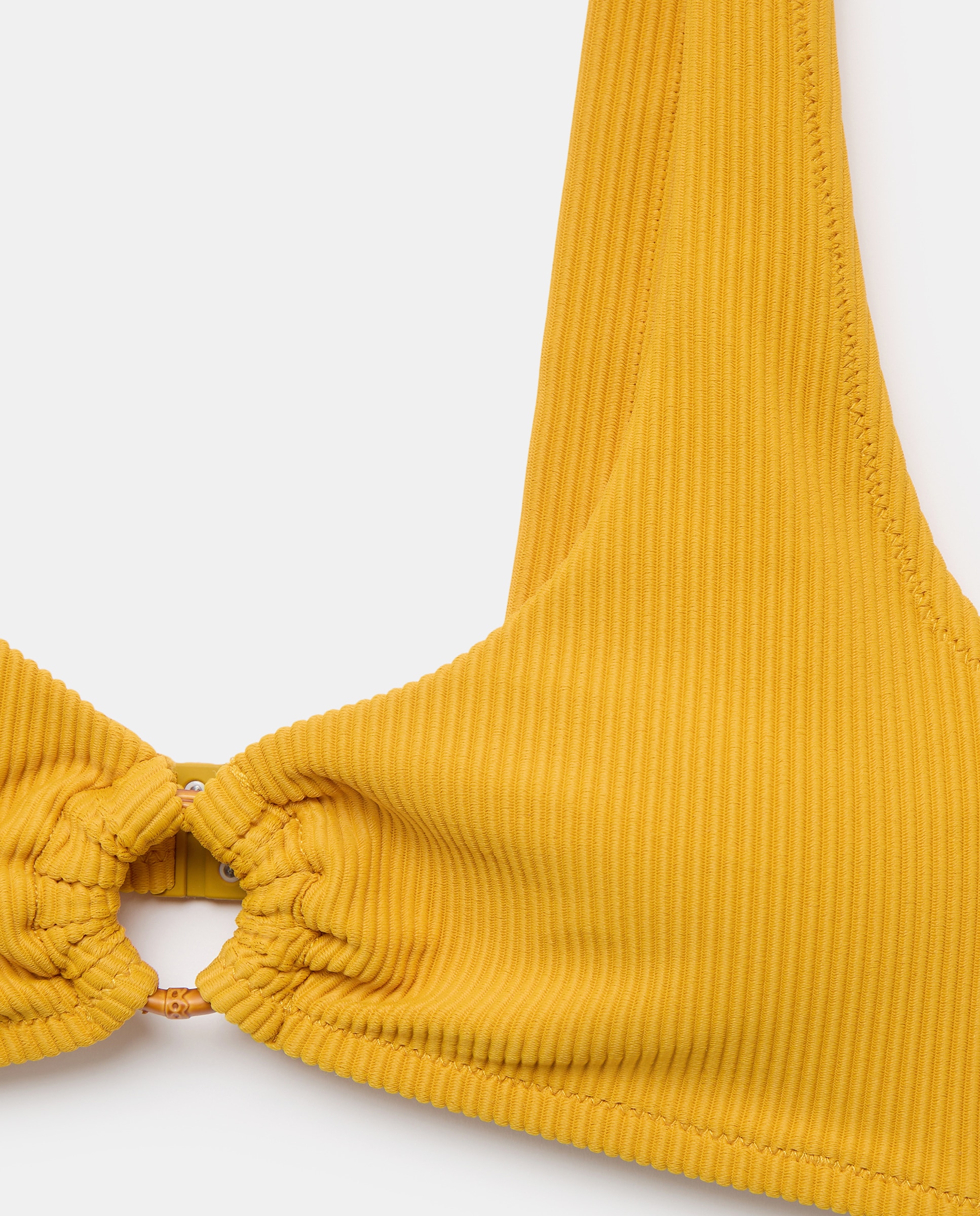 Top de Biquíni com Detalhe de Argola 300 Amarelo-5