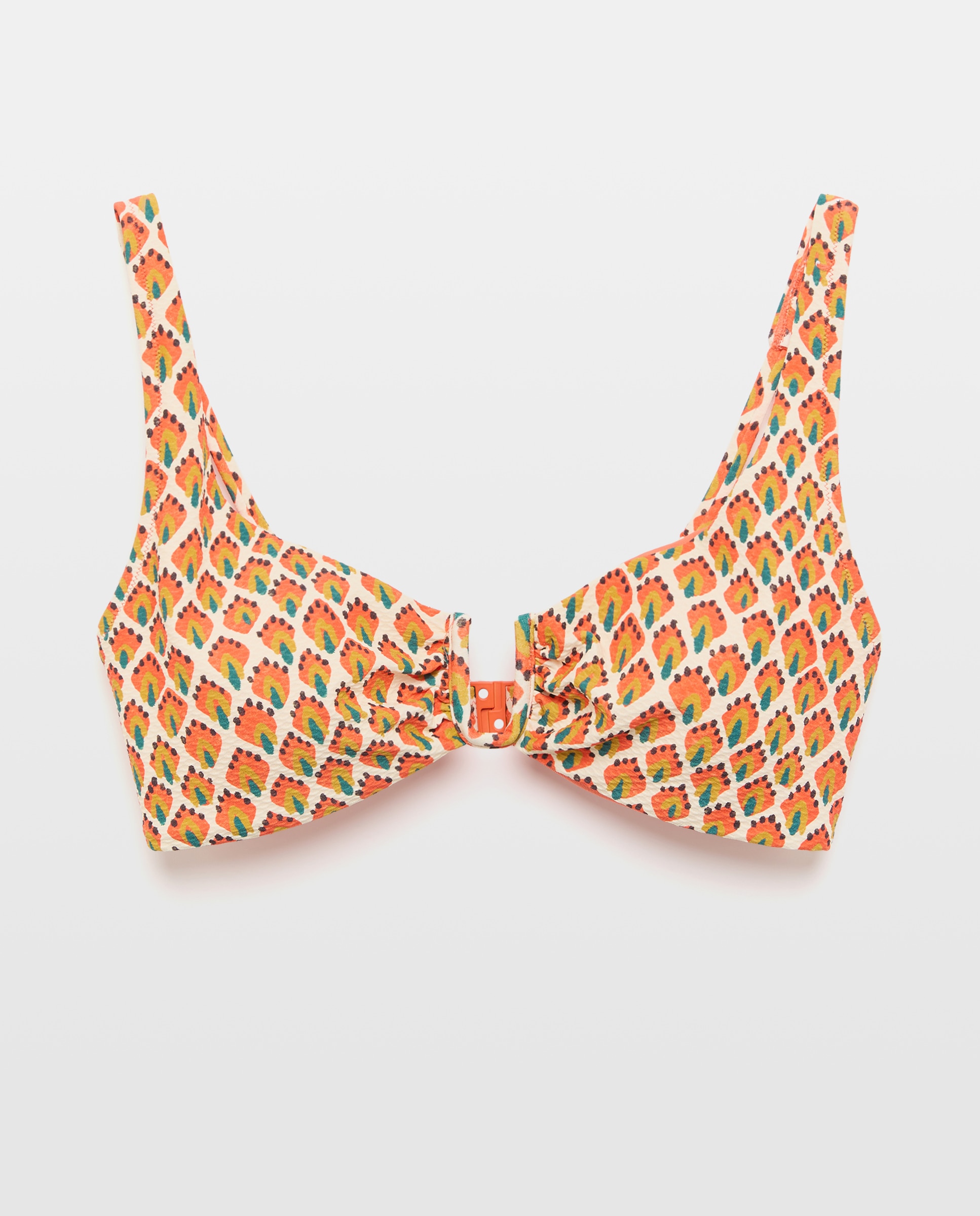 Top de biquíni com copa C Multicolor-4