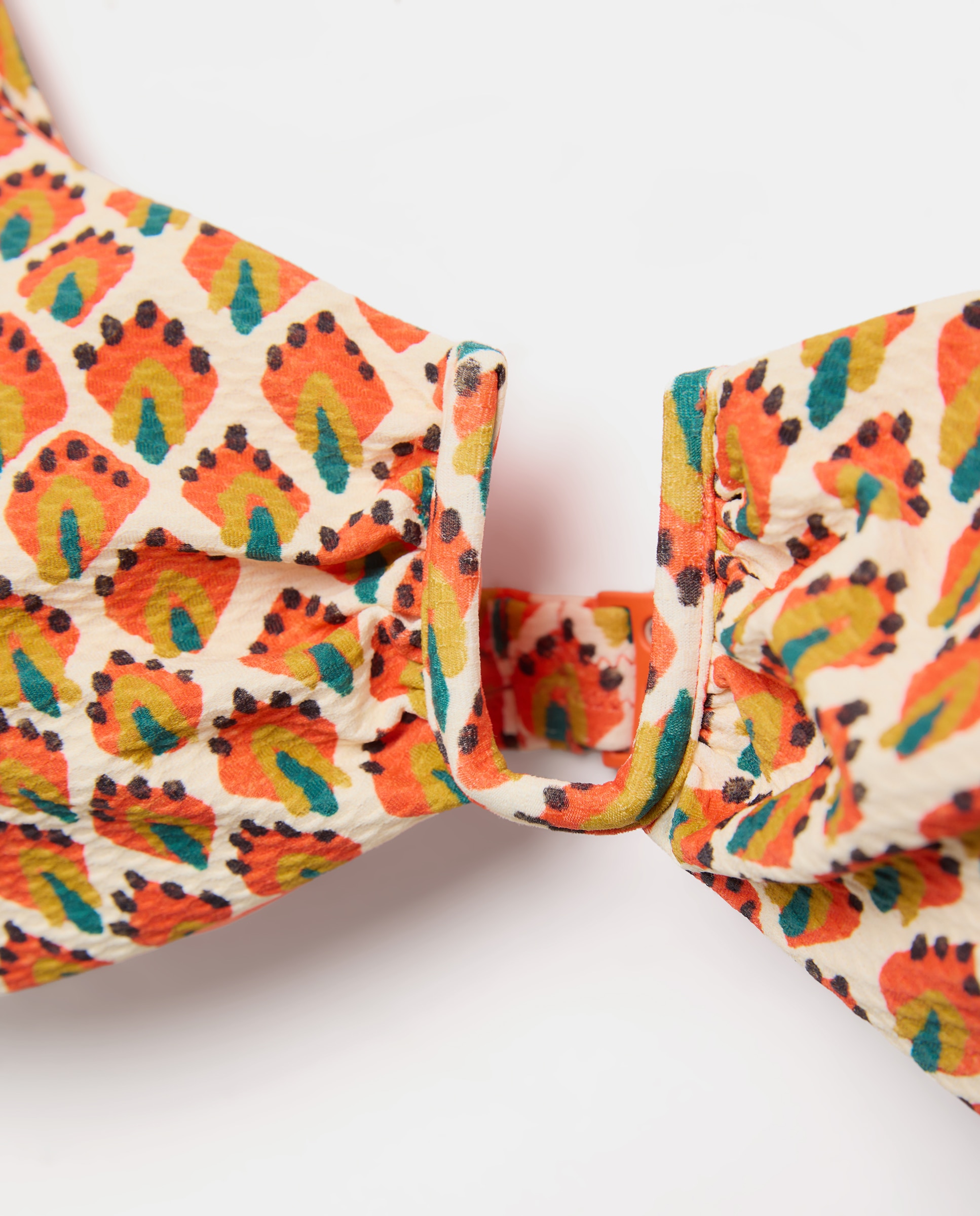 Top de biquíni com copa C Multicolor-5