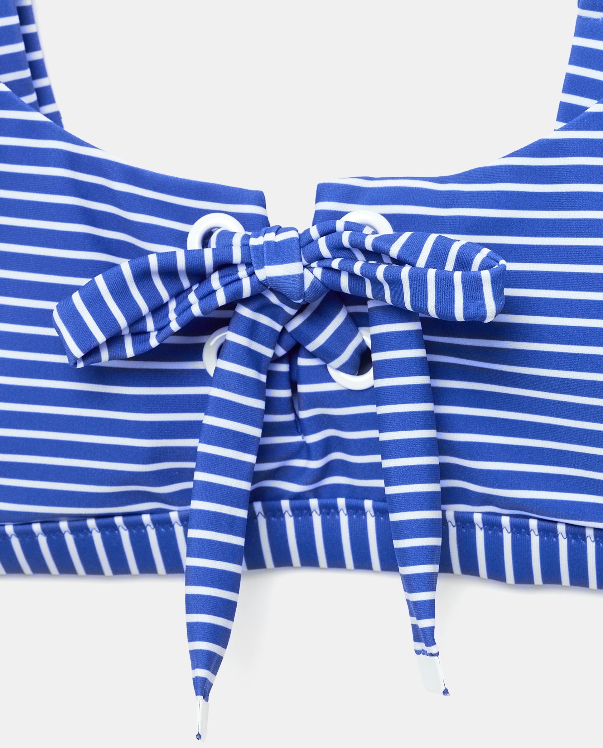 Top de Biquíni Estampado Azul-5