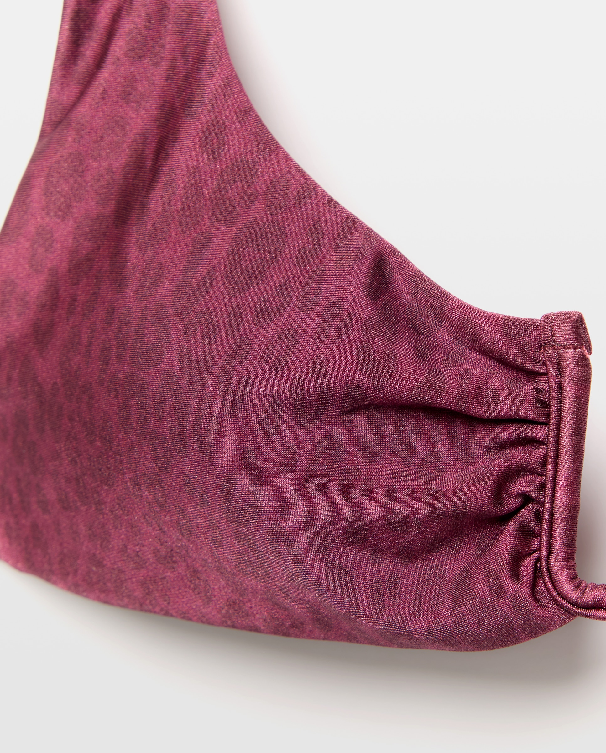 Top de bikini con detalle de anilla - Énfasis - Rosa Rosa-5