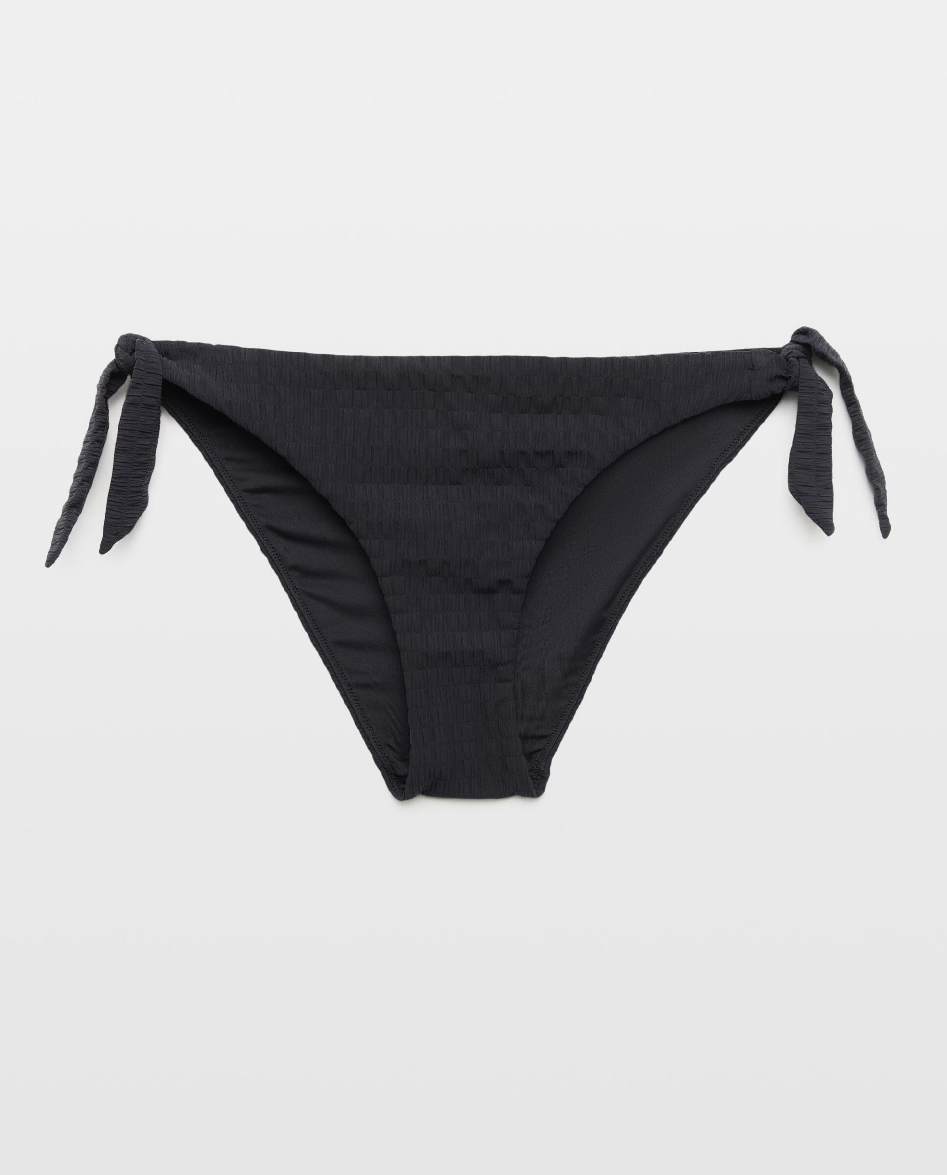 Cueca de Biquíni de Cintura Subida - Preto Preto-4