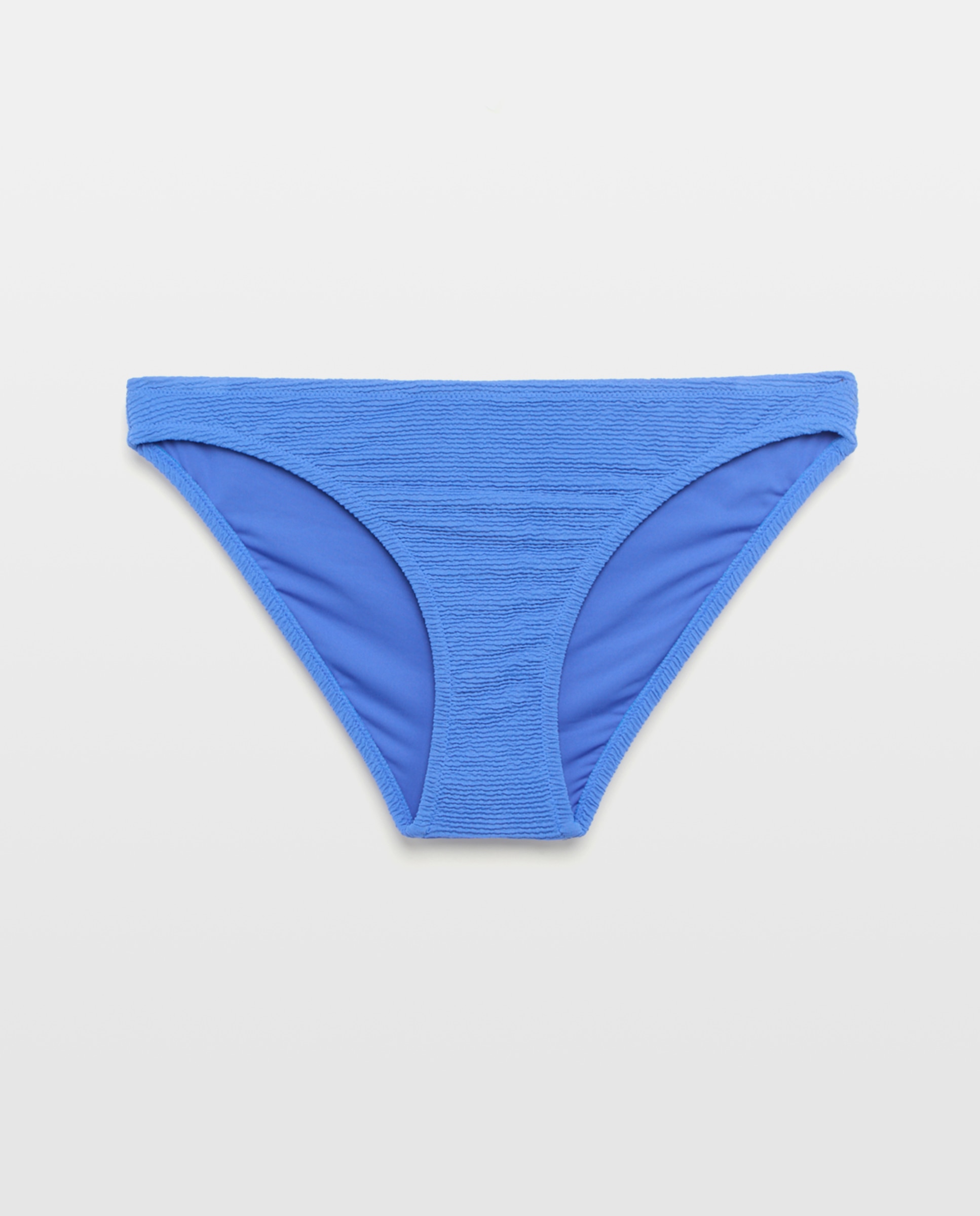 Cueca de biquíni lisa 440 Azulão-4