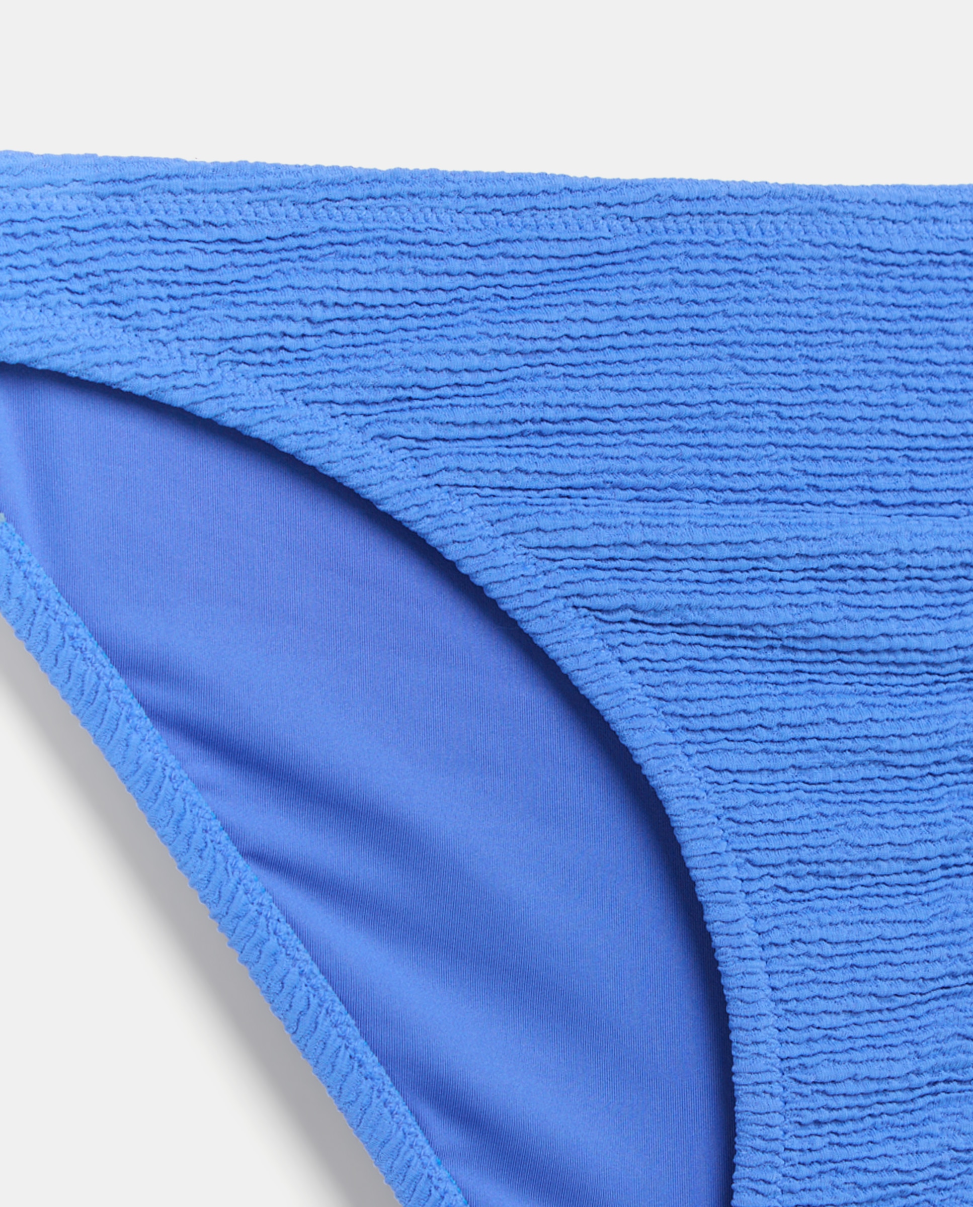 Cueca de biquíni lisa 440 Azulão-5