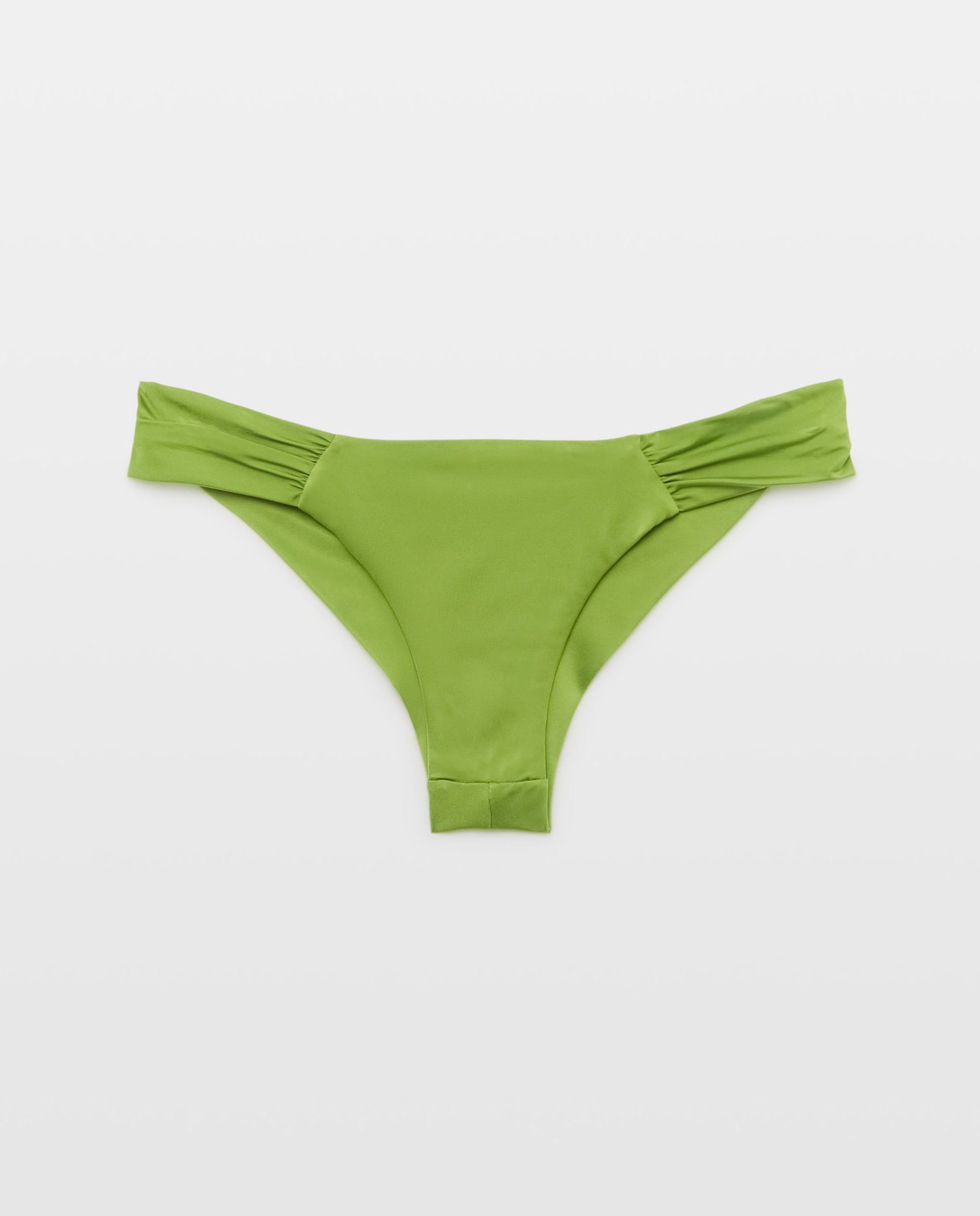 Cueca de Biquíni Asa Delta Rouched Verde-3