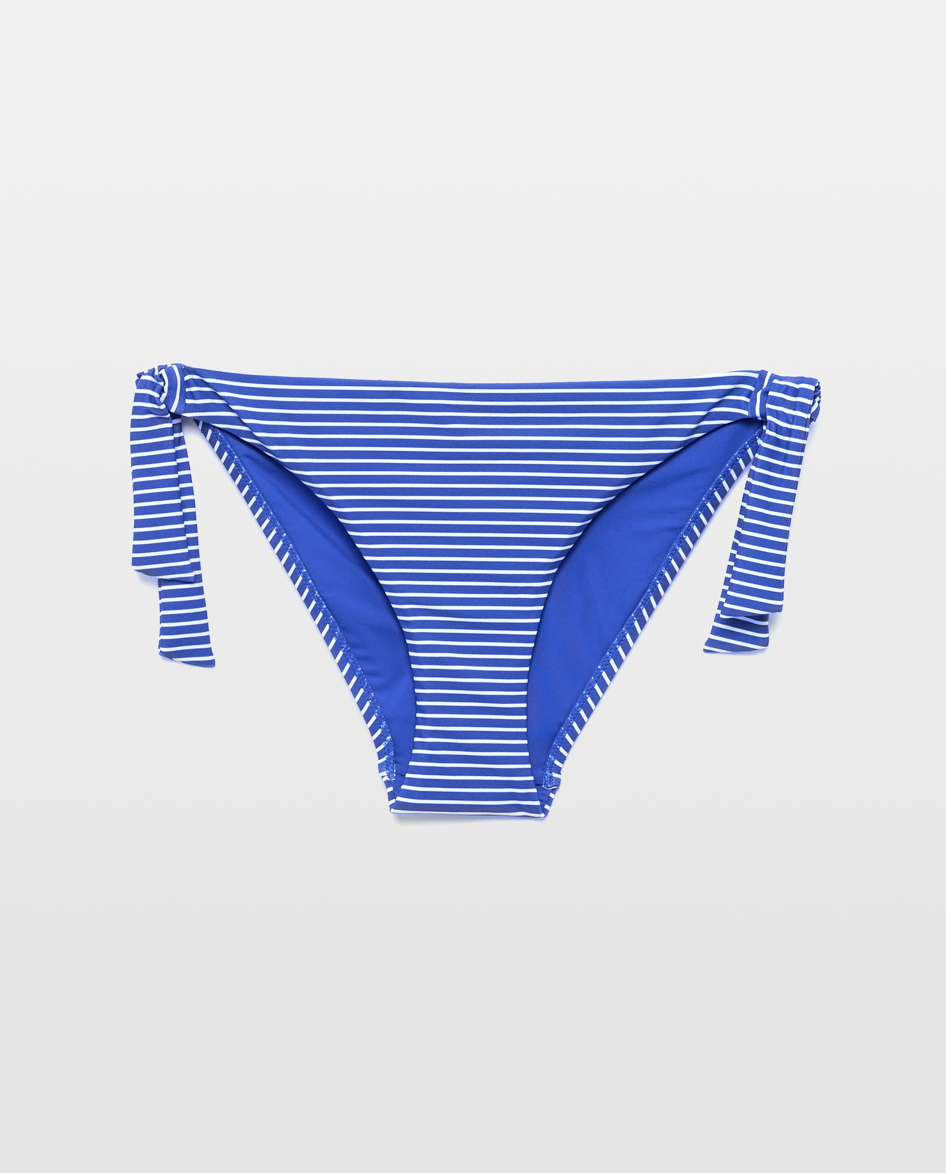 Cueca de Biquíni Estampada Azul-4