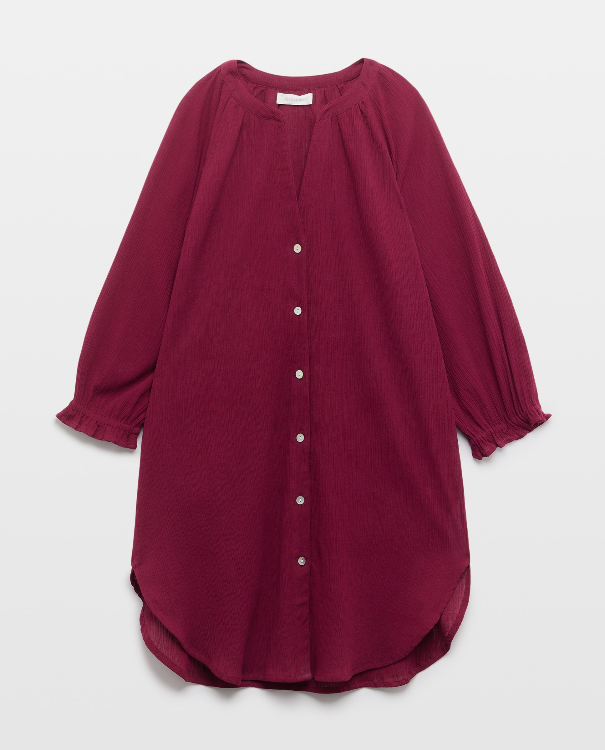 Camisa Ondulada Ameixa-4