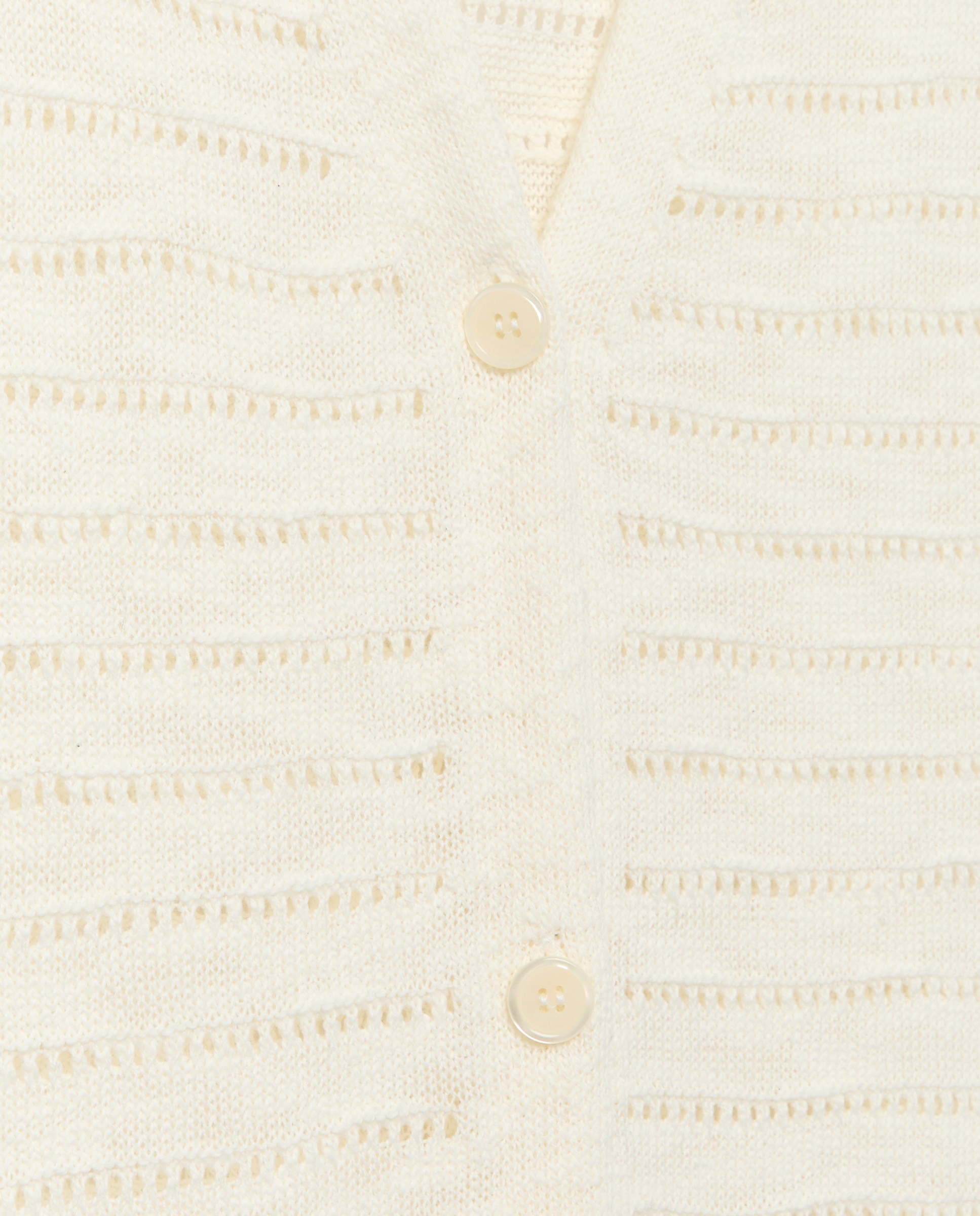 Vestido de Crochet com Botões 120 Cru-6