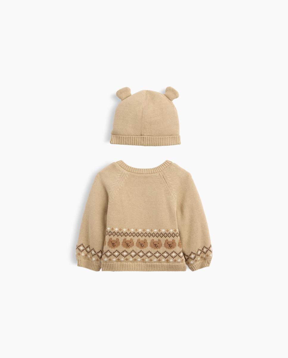 Conjunto de bebé manga larga con cenefa - Gap - Natural Natural-2