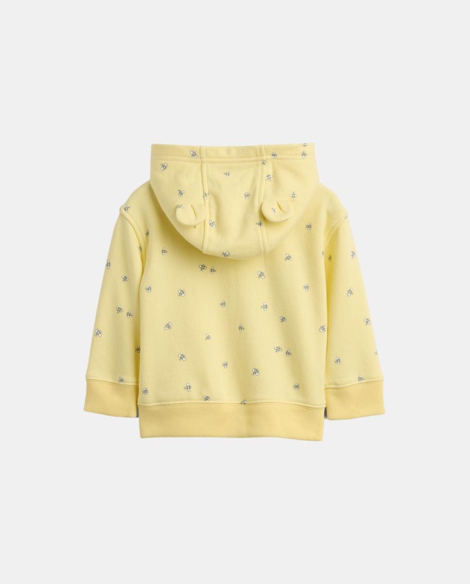 Sweatshirt de Bebé com Capuz e Logótipo Amarelo-2