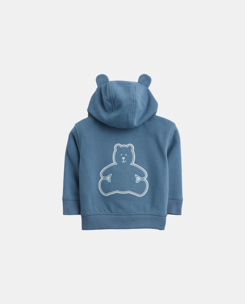 Sweatshirt de Bebé com Capuz e Logótipo Gap Azul-2