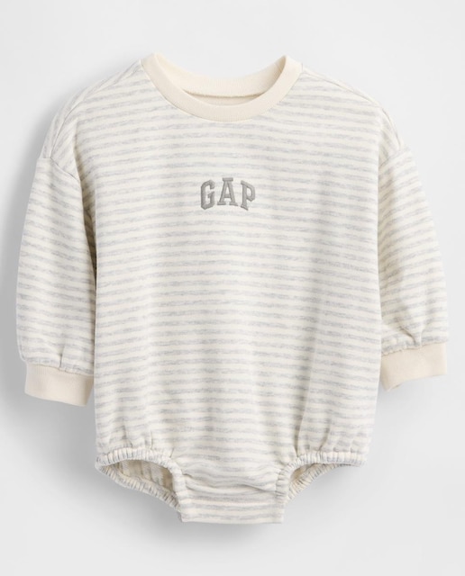 Imagen 0 de Body para bebés tipo burbuja de forro polar y cuello redondo