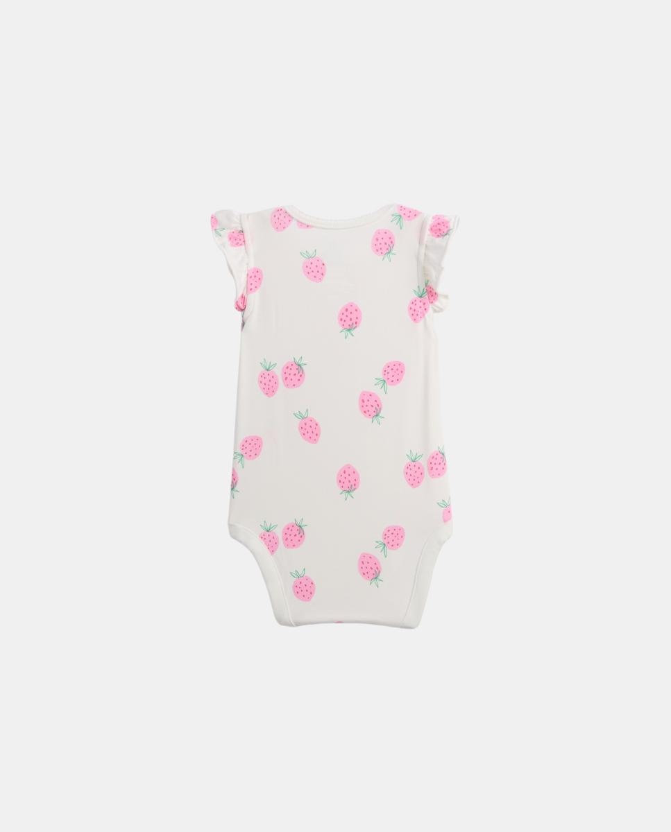 Body Básico de Bebé com Manga com Folho Gap Rosa-2