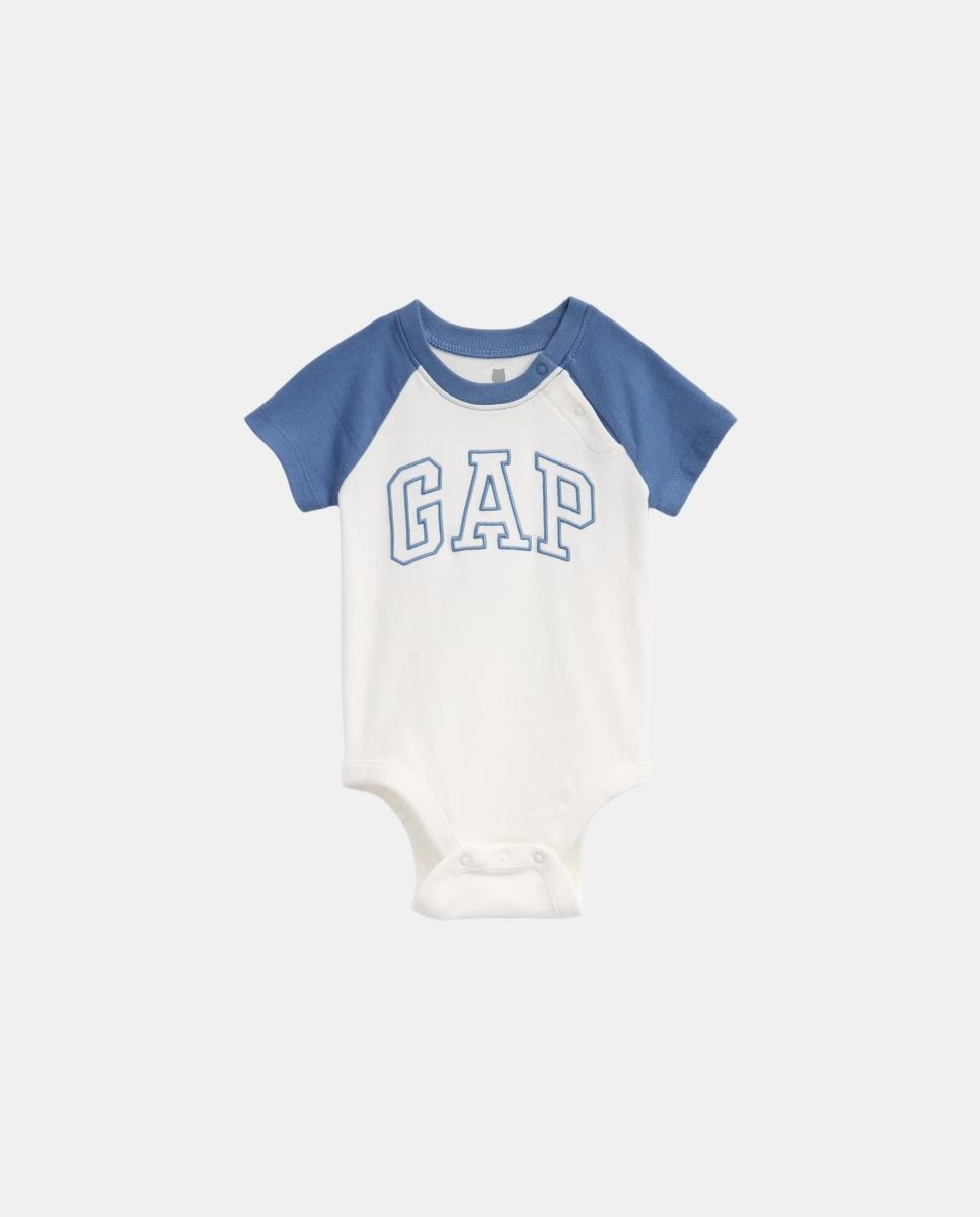 Imagen 1 de Body de algodón orgánico con logo Gap de bebé - Azul Azul
