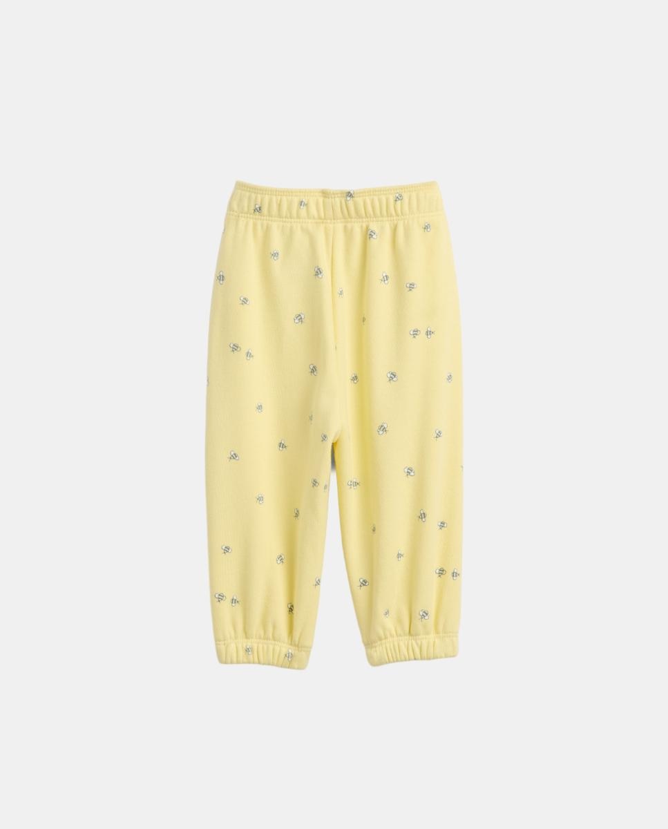 Joggers de Felpa Lisas de Bebé com Logótipo Gap Amarelo-2