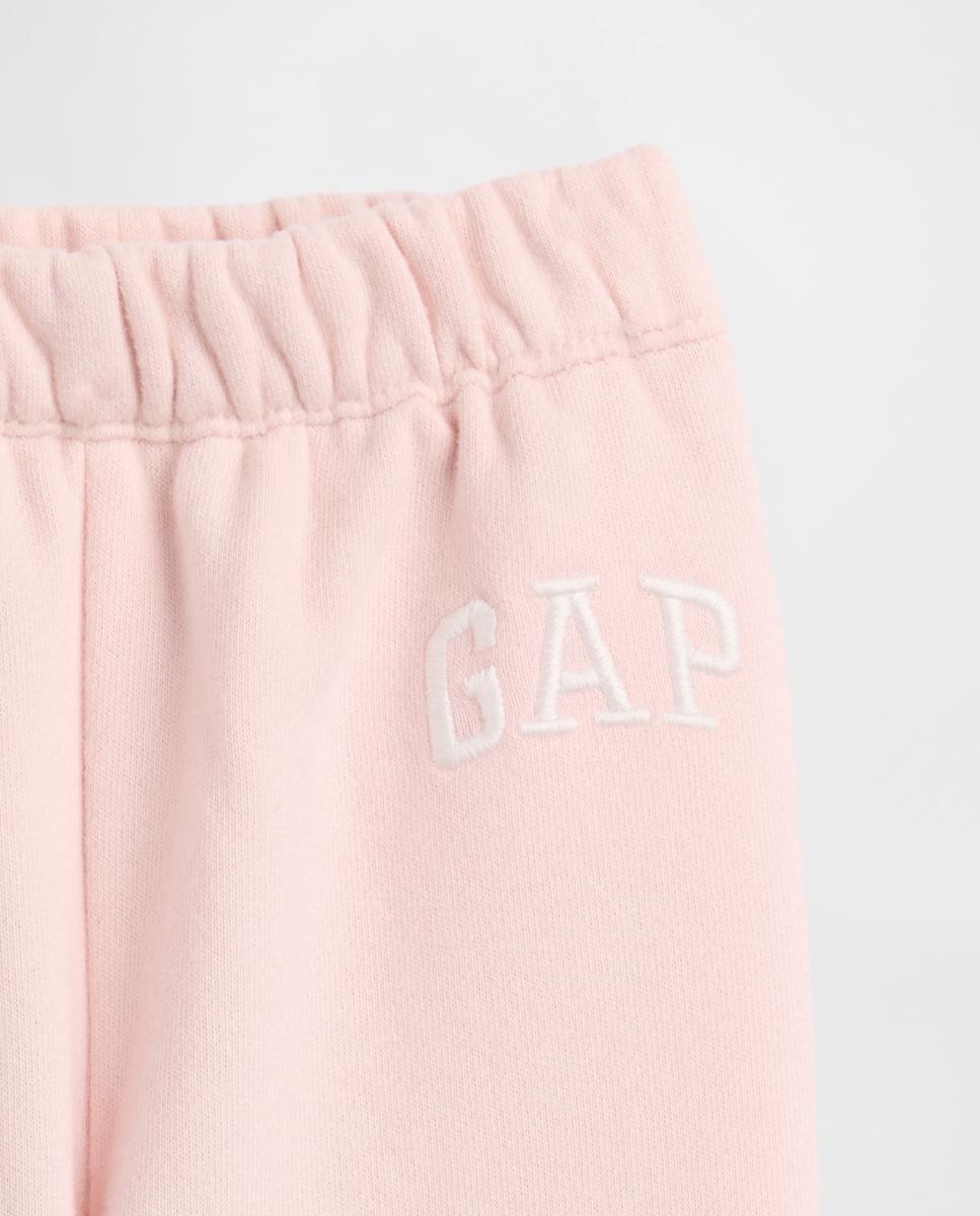 Joggers de Felpa Lisa de Bebé Gap Rosa-3