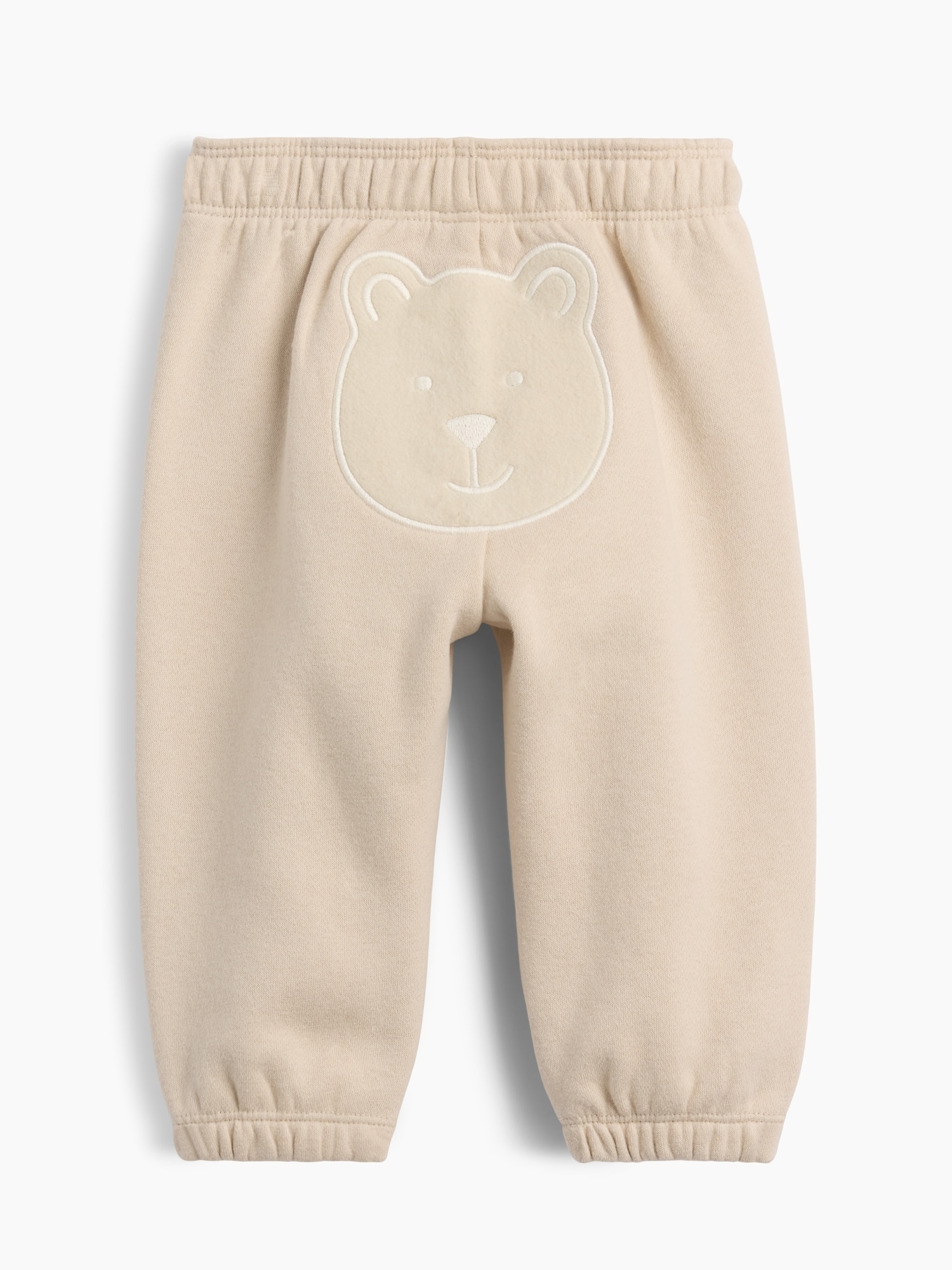 Pantalón de bebé tipo jogger de tiro alto - Gap - Natural Natural-1
