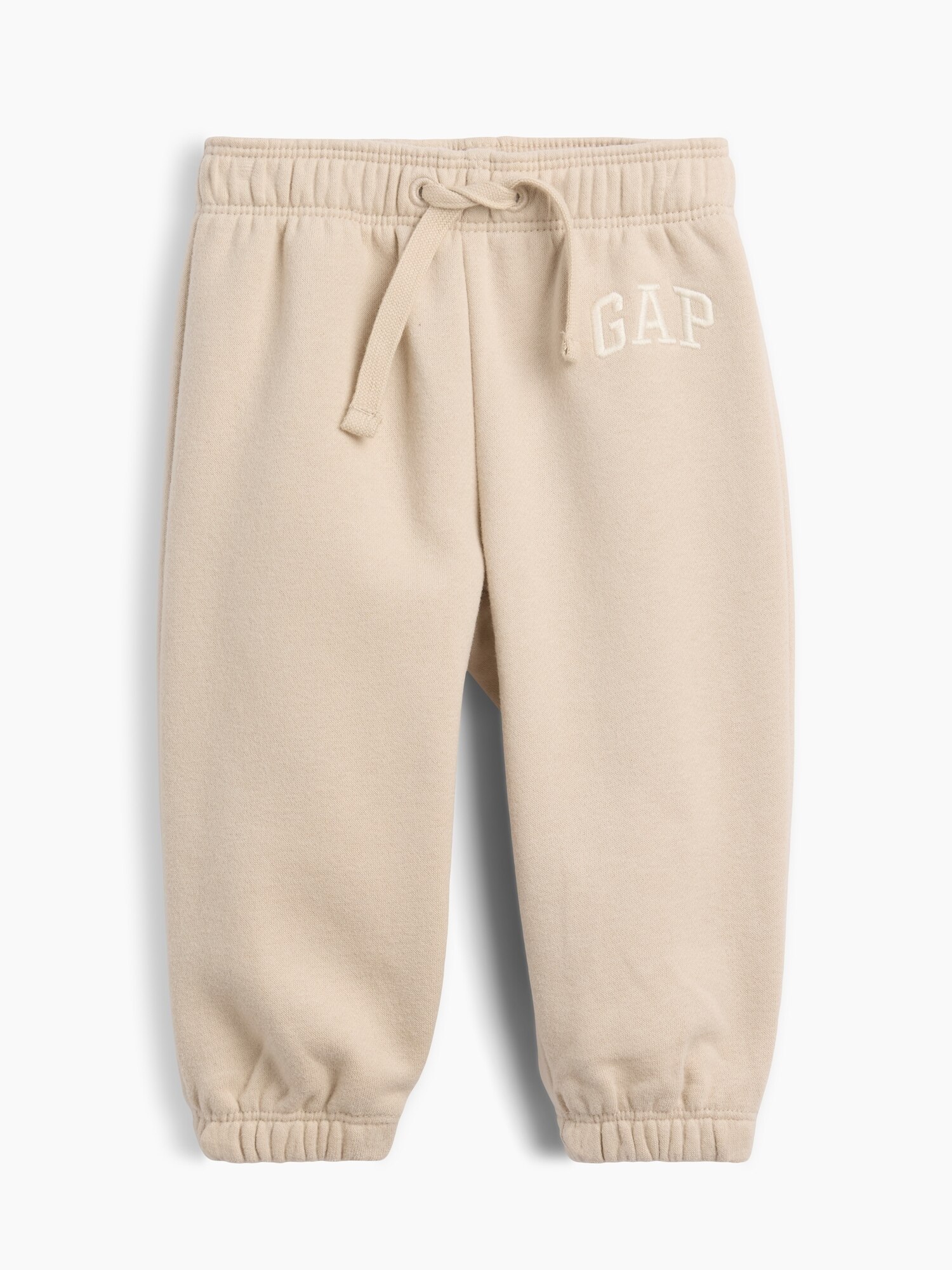 Pantalón de bebé tipo jogger de tiro alto - Gap - Natural Natural-2