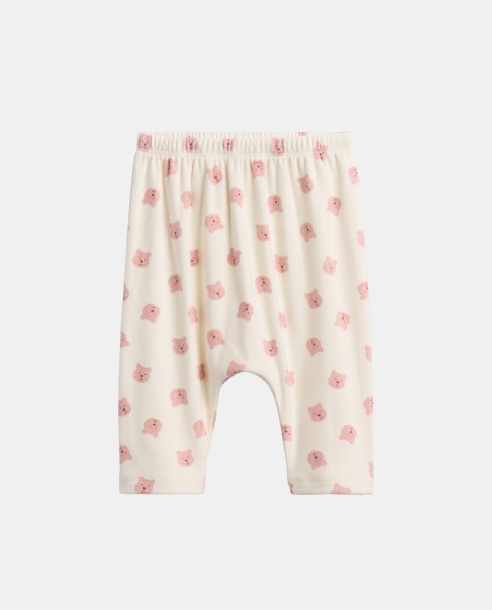 Pantalón de bebé largo de punto - Gap - Rosa Rosa-1