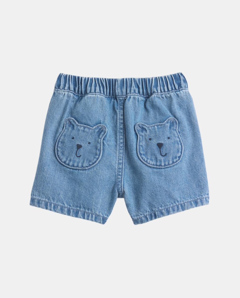 Calções de Ganga de Bebé com Bolsos Gap Azul-claro-2