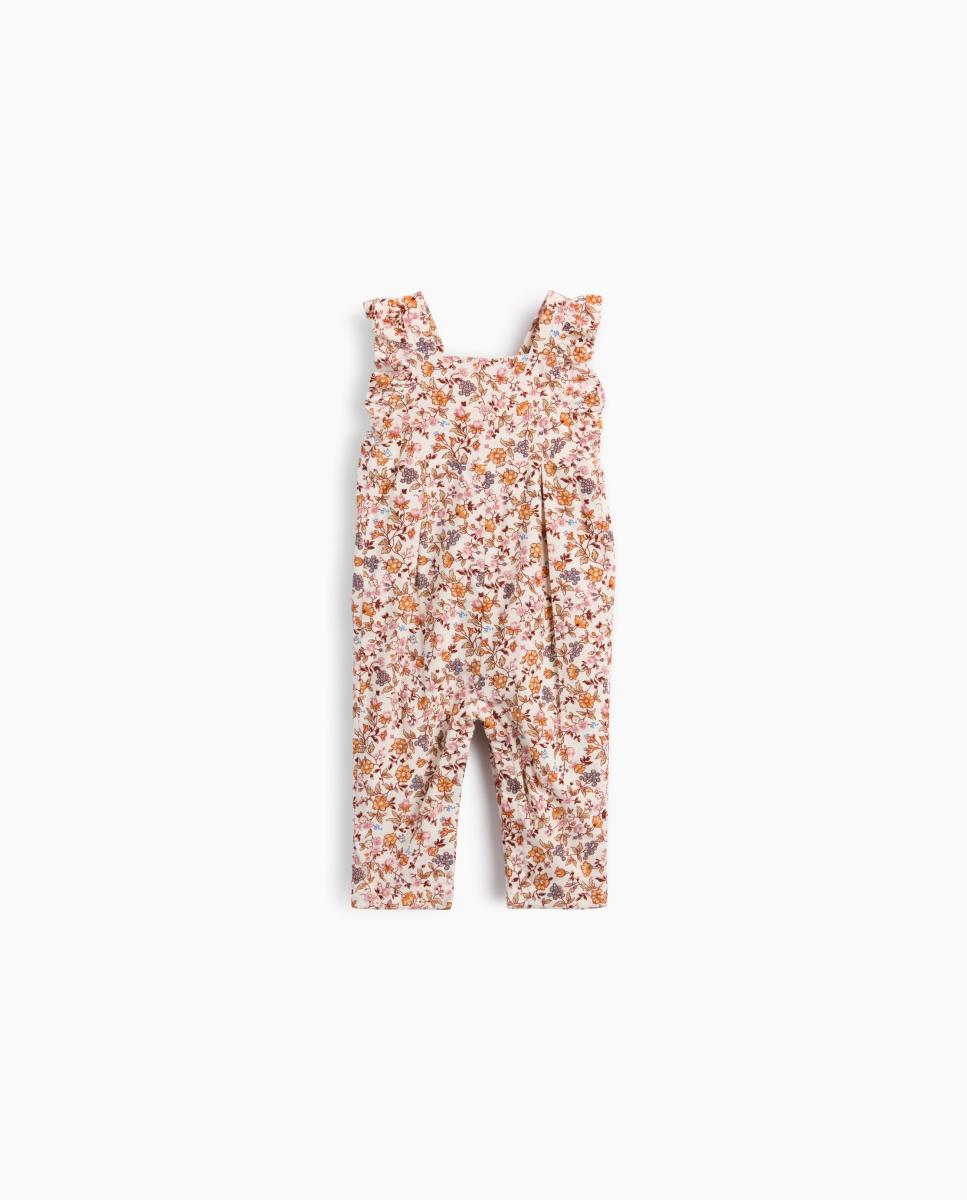 Peto de bebé tirantes estampado - Gap - Blanco Blanco-1