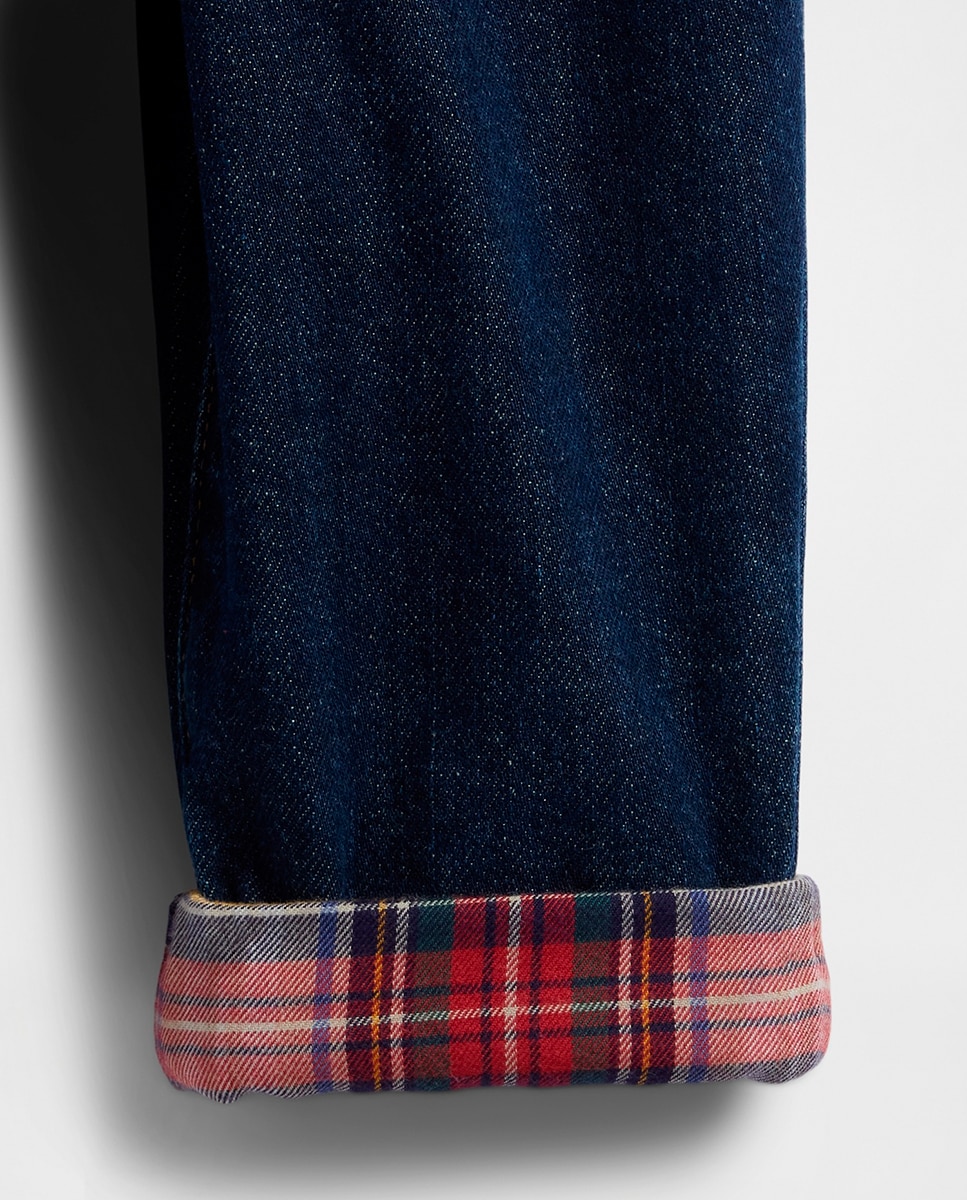 Conjunto de Camisa de Flanela e Jeans de Bebé Multicolor-3