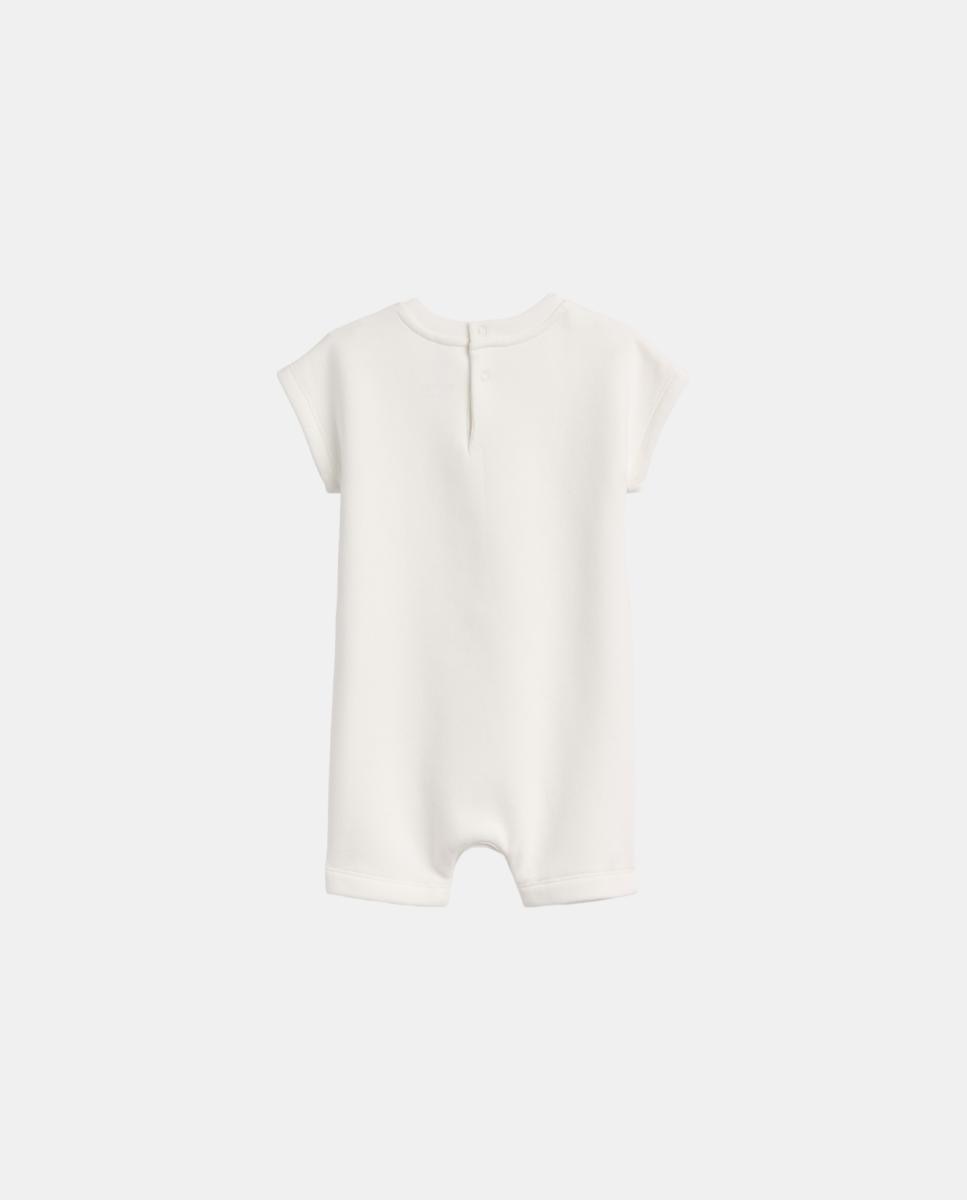 Babygrow Curto de Bebé com Logótipo Central Gap Branco-2