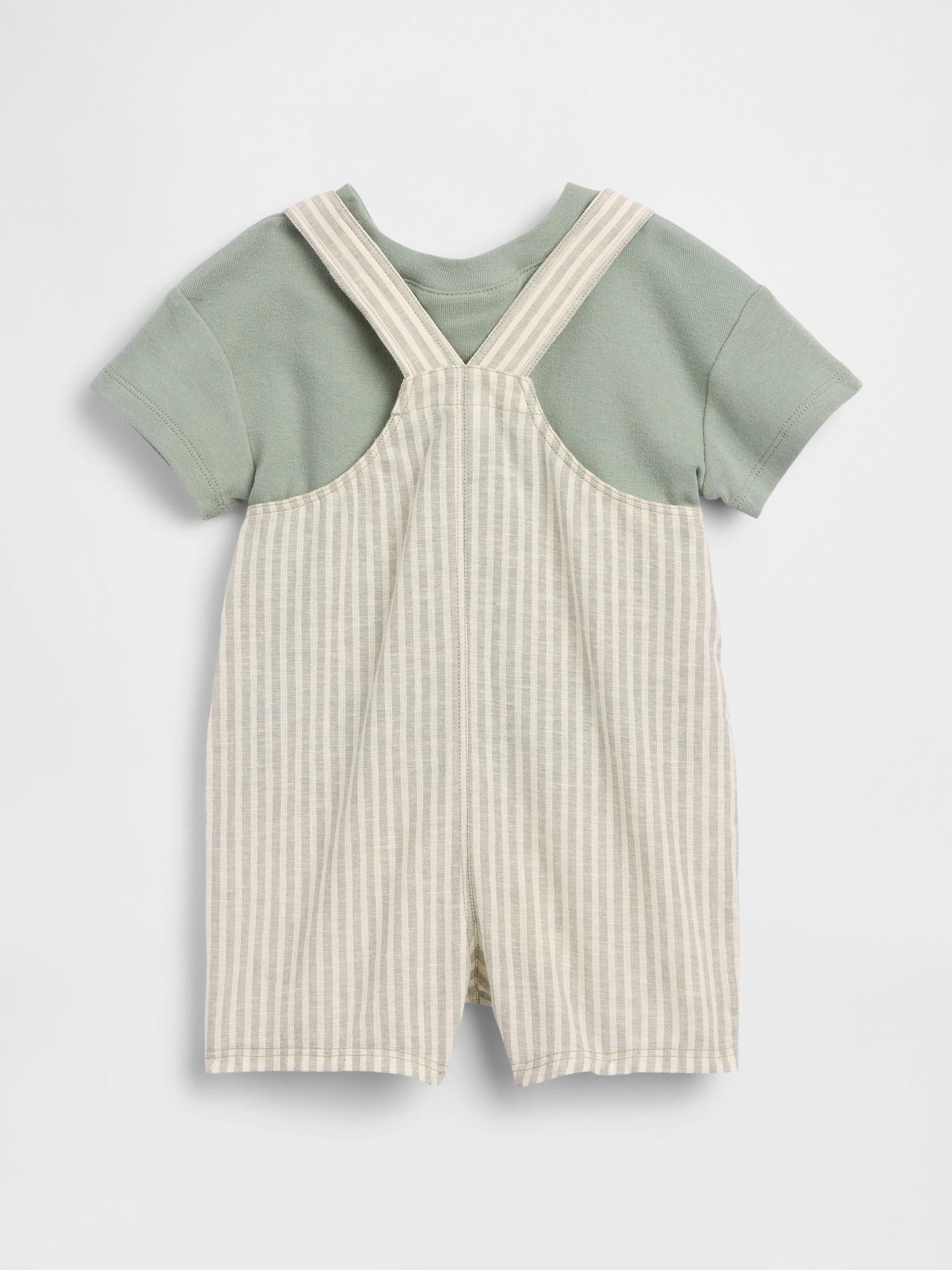 Babygrow de Conjunto Casual de Bebé com Manga Curta Multicolor-2