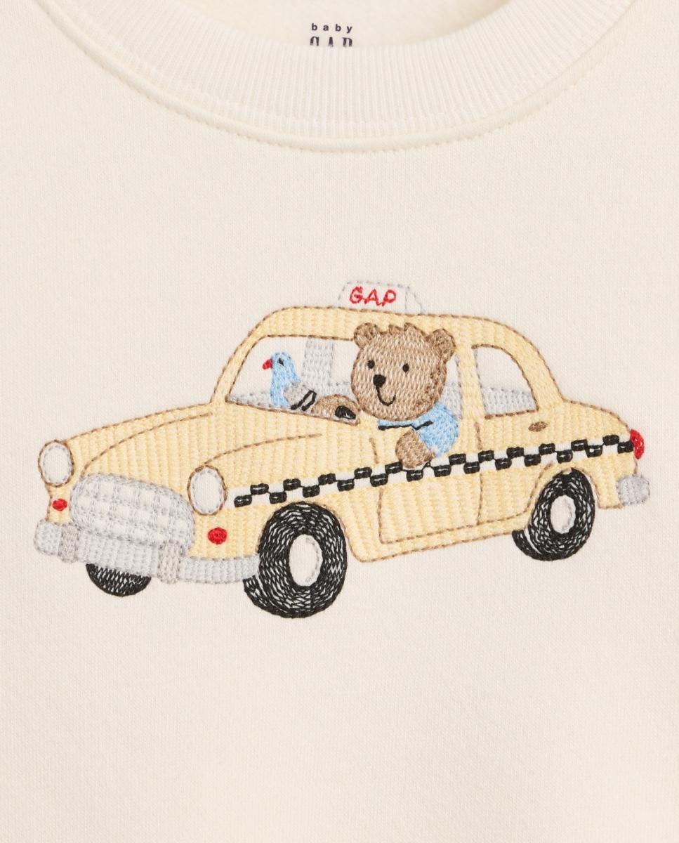Conjunto de Bebé: Sweatshirt e Calças Bege-3