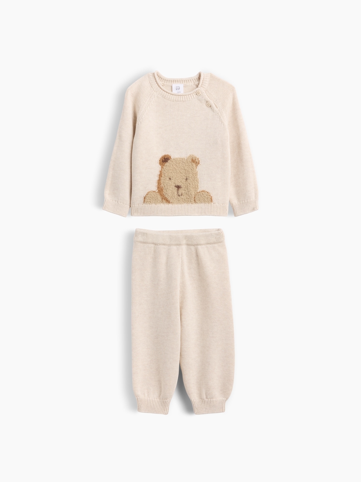 Conjunto de bebé básico manga larga - Gap - Natural Natural-1