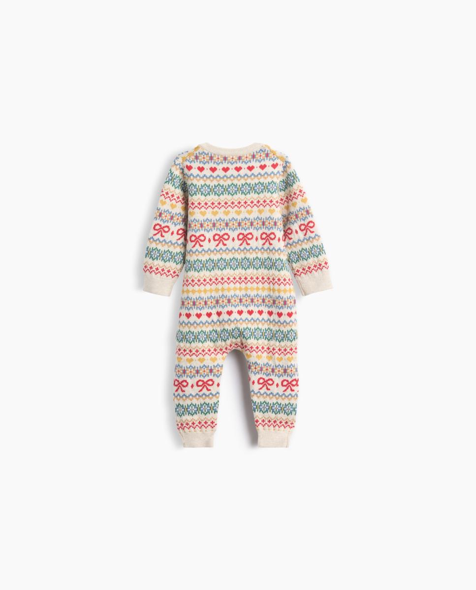 Babygrow de Bebé com Manga Comprida e Fecho de Correr à Frente Multicolor-2