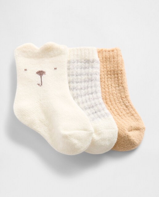 Imagem 0 de Pack de Três Pares de Meias de Bebé
