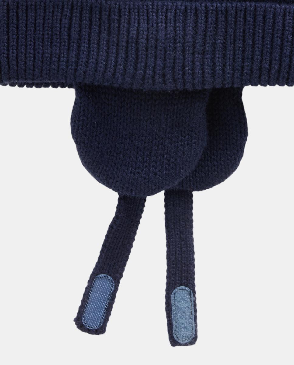 Gorro de bebé con orejitas y cinta en el cuello - Gap - Azul marino Azul marino-2